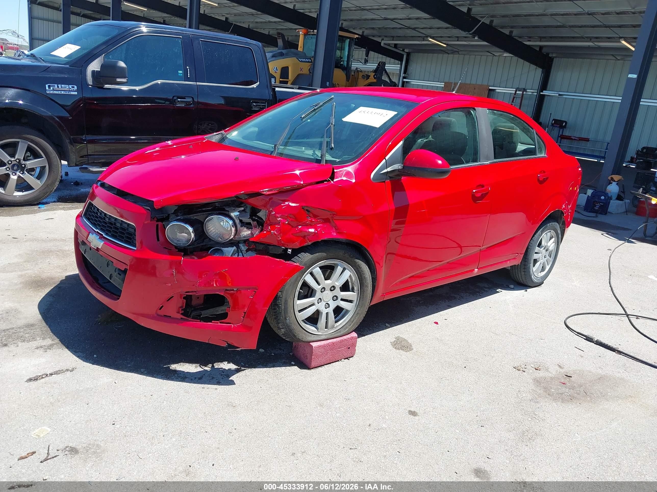 2012 Chevrolet Sonic 2lt Red vin: 1G1JC5SH8C4214266