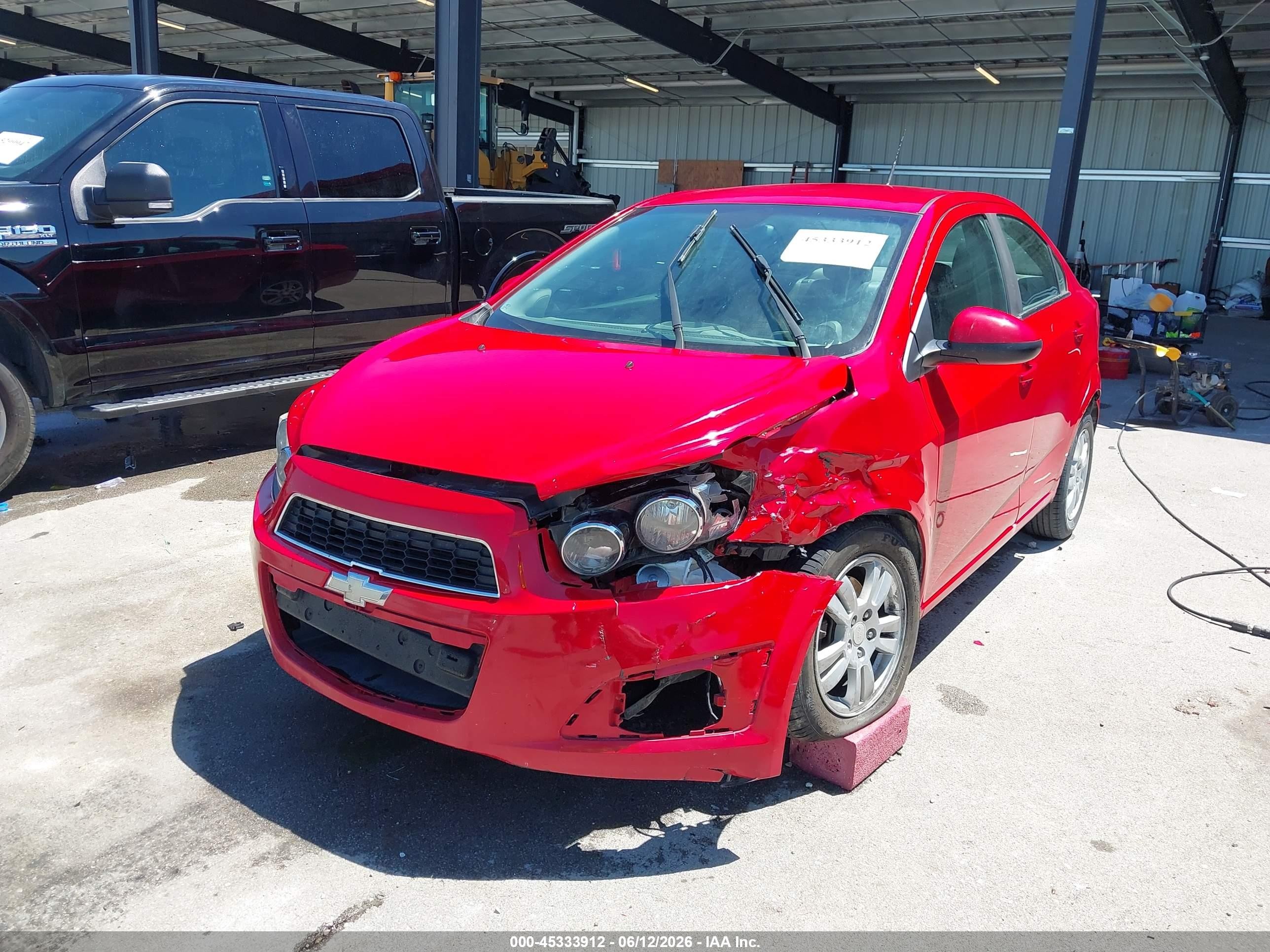 2012 Chevrolet Sonic 2lt Red vin: 1G1JC5SH8C4214266