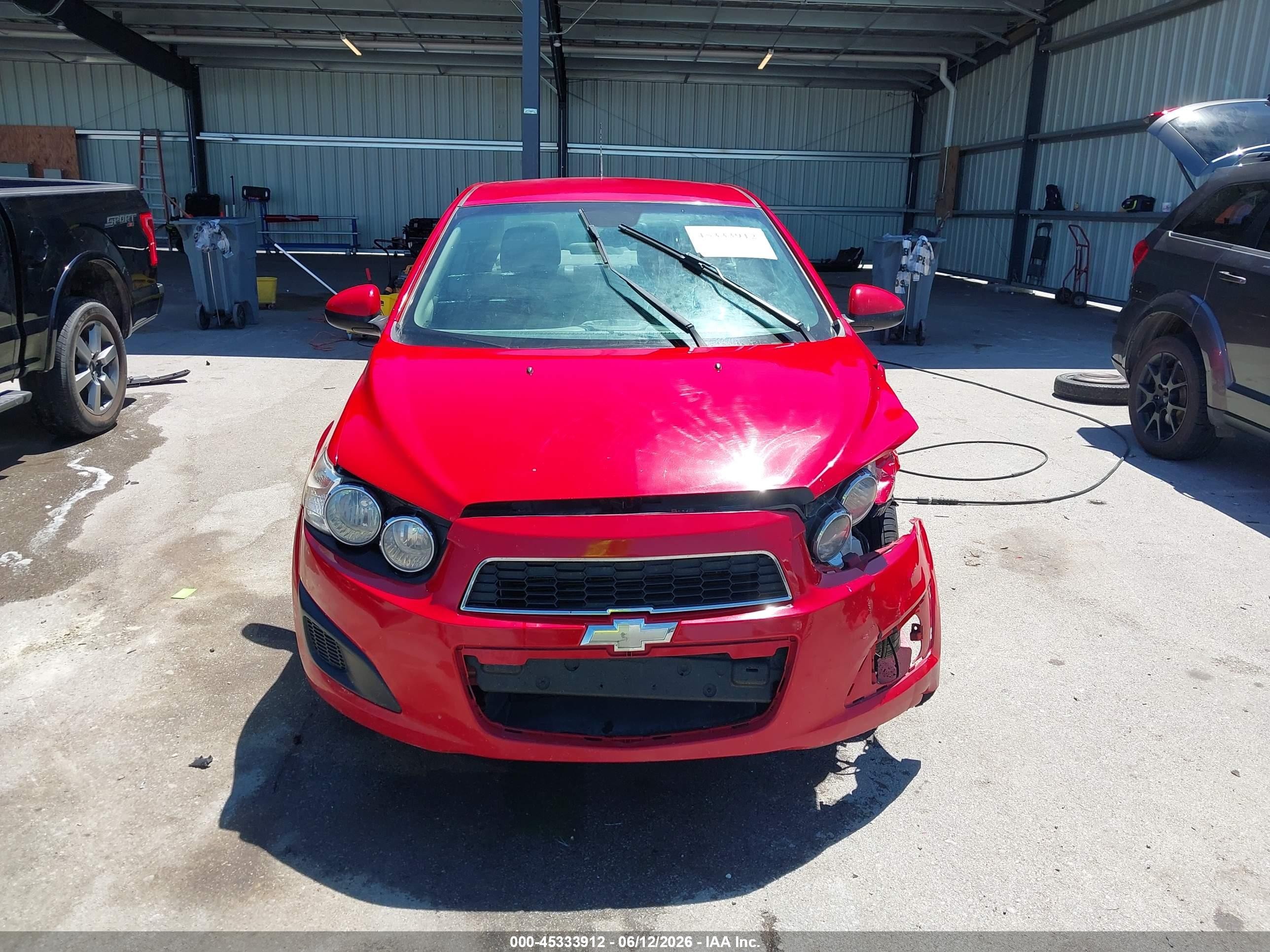 2012 Chevrolet Sonic 2lt Red vin: 1G1JC5SH8C4214266