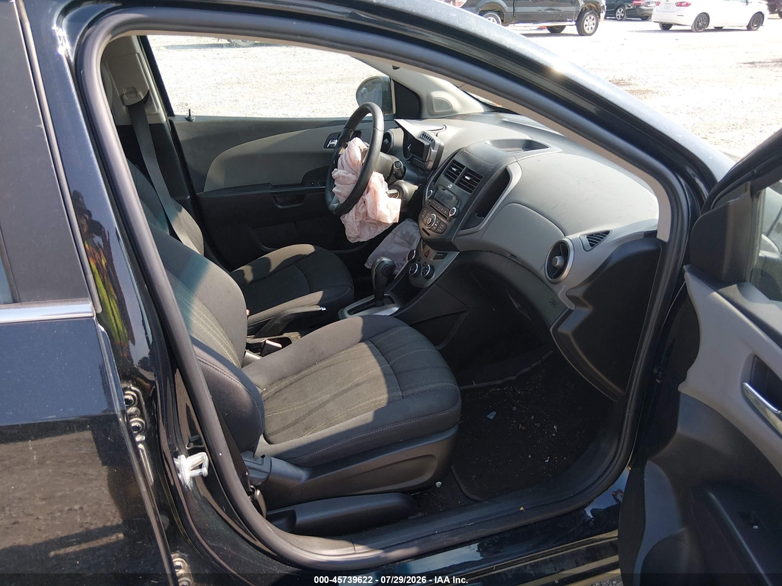 2013 Chevrolet Sonic Lt Auto Black vin: 1G1JC5SH8D4153566