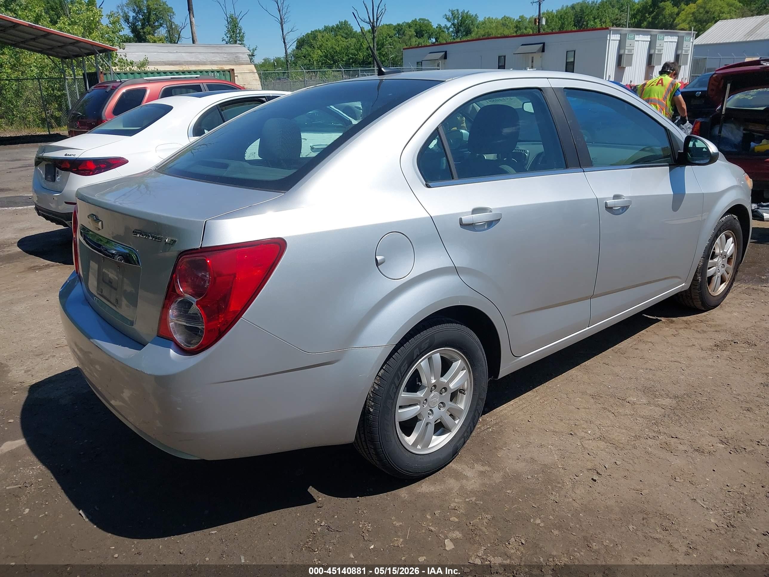 2013 Chevrolet Sonic Lt Auto Silver vin: 1G1JC5SH8D4160226
