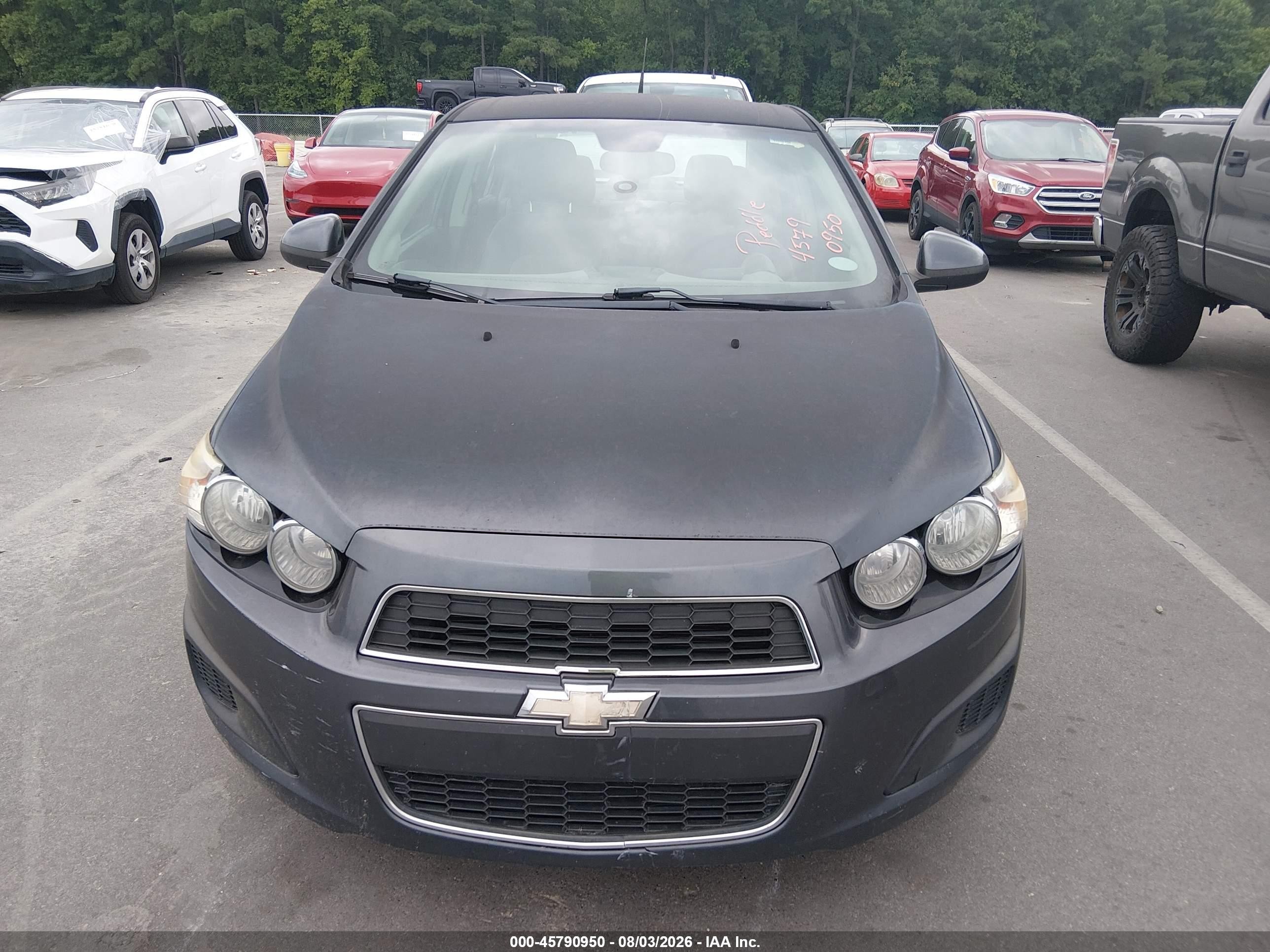 2013 Chevrolet Sonic Lt Auto Gray vin: 1G1JC5SH8D4166947