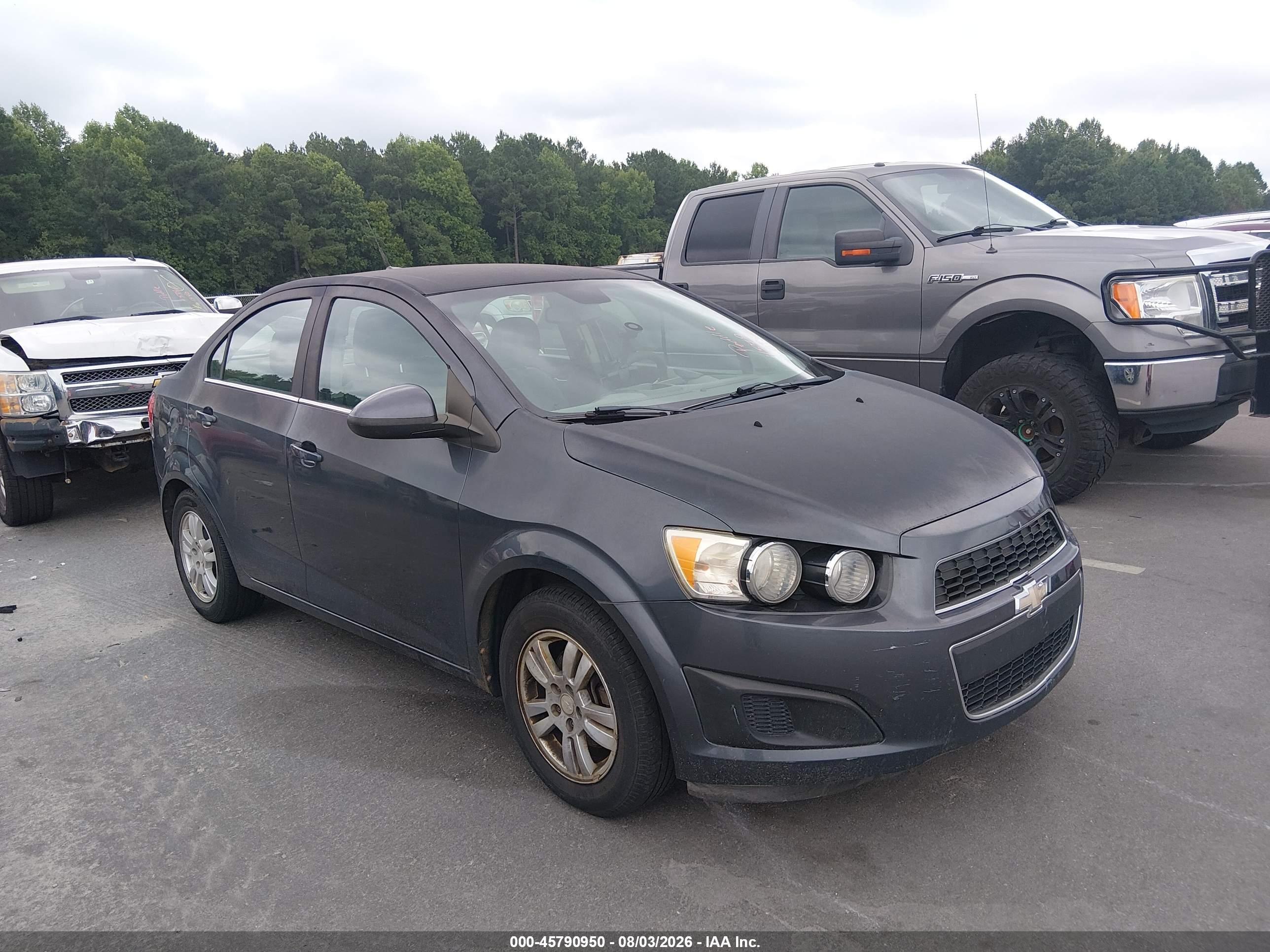 2013 Chevrolet Sonic Lt Auto Gray vin: 1G1JC5SH8D4166947
