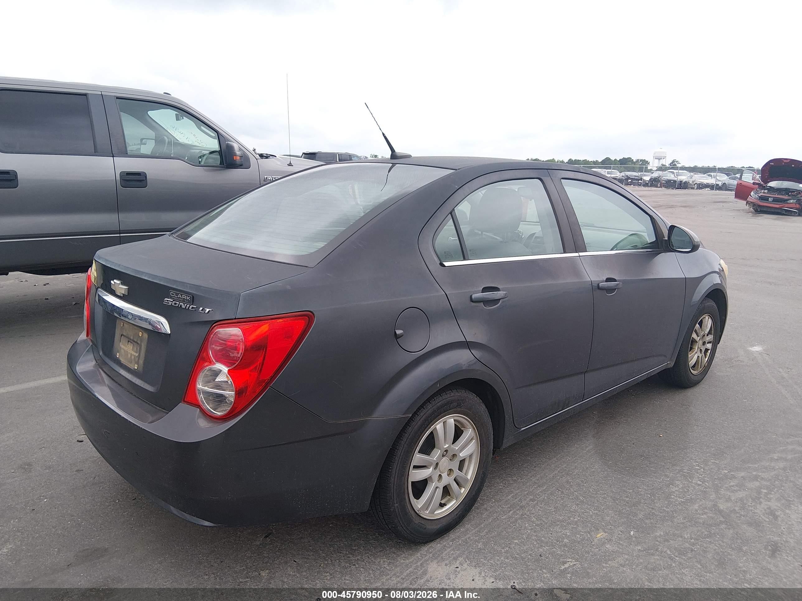 2013 Chevrolet Sonic Lt Auto Gray vin: 1G1JC5SH8D4166947