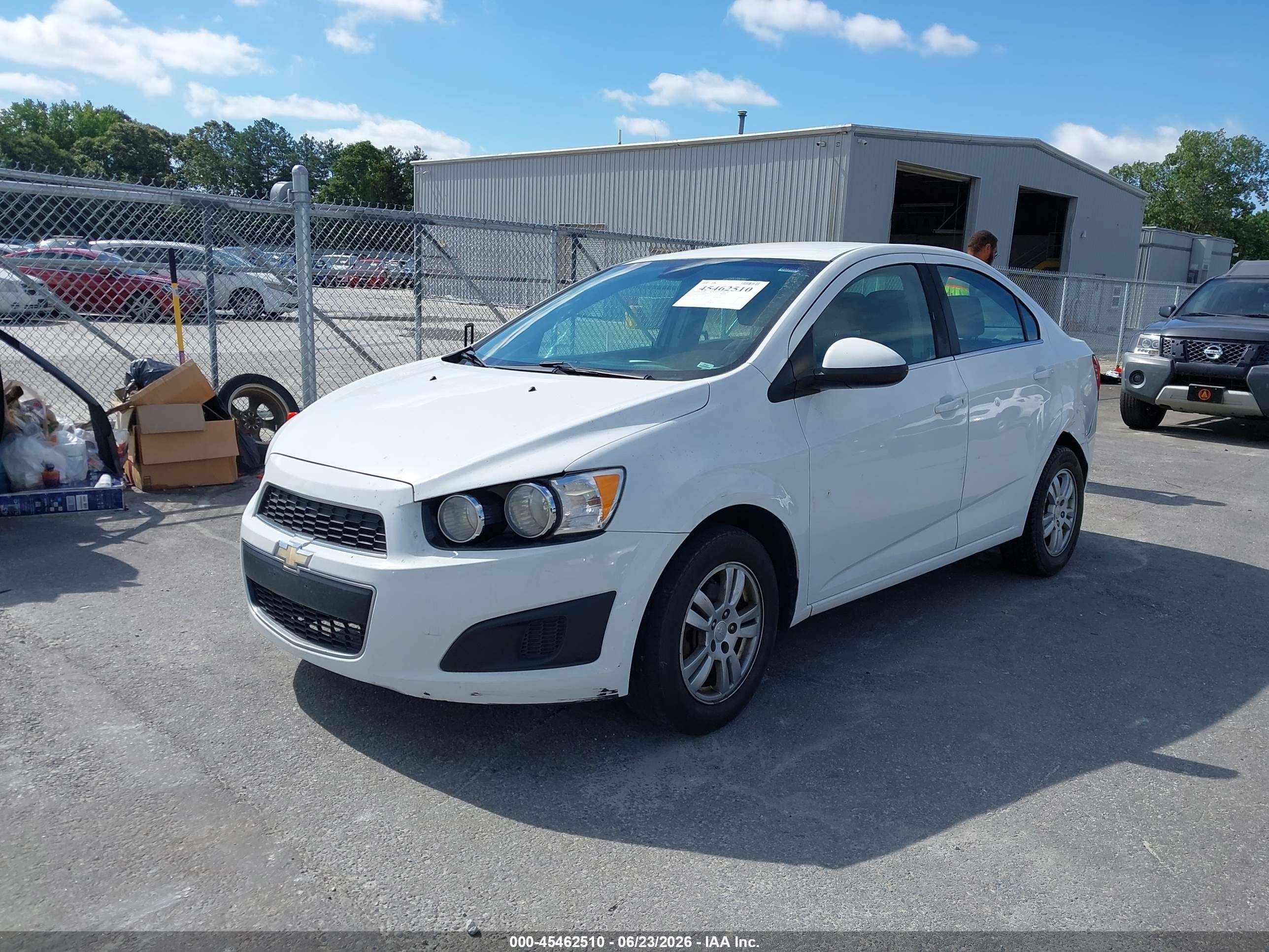 2013 Chevrolet Sonic Lt Auto White vin: 1G1JC5SH8D4188950