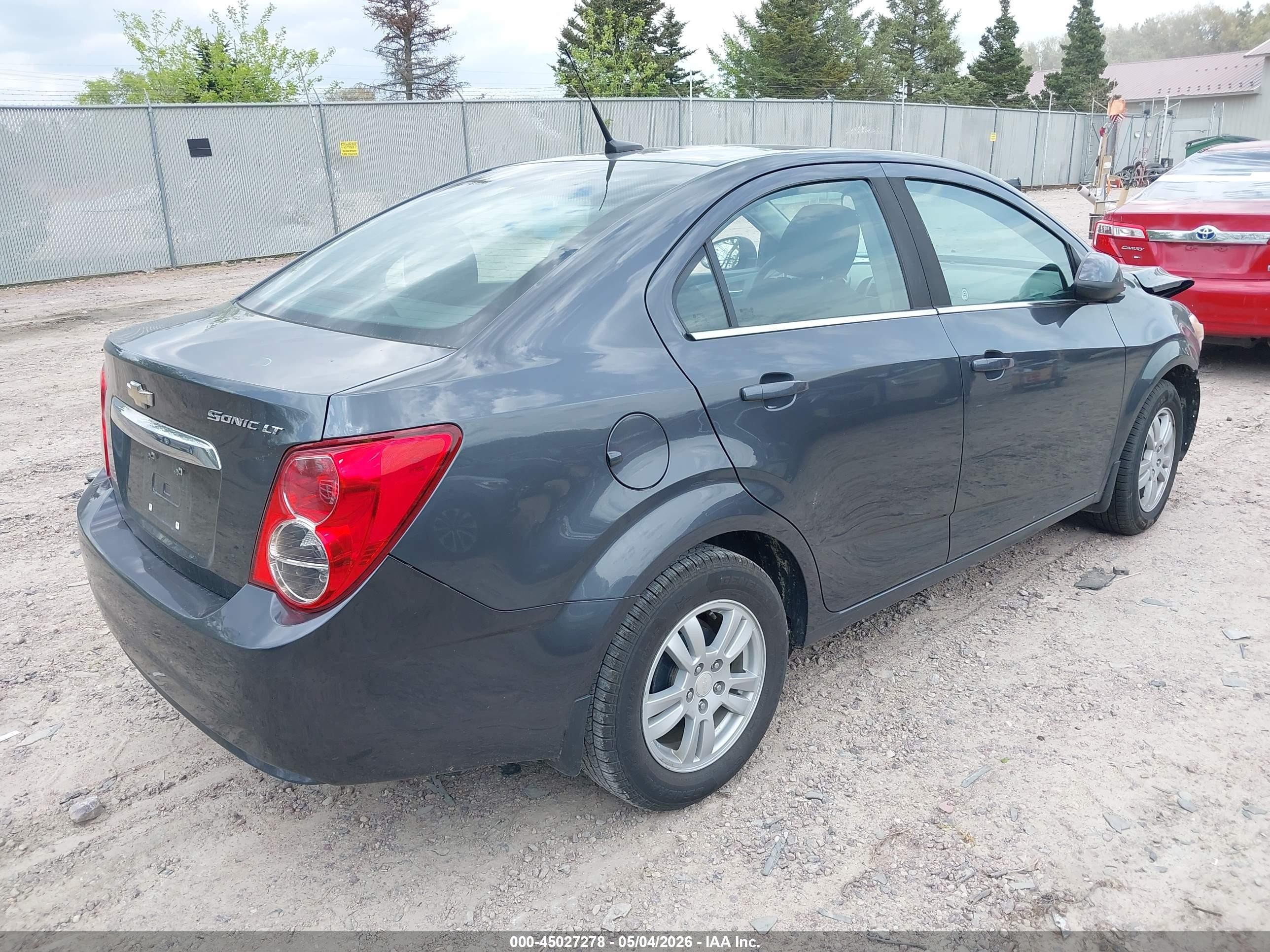 2013 Chevrolet Sonic Lt Auto Gray vin: 1G1JC5SH8D4232297