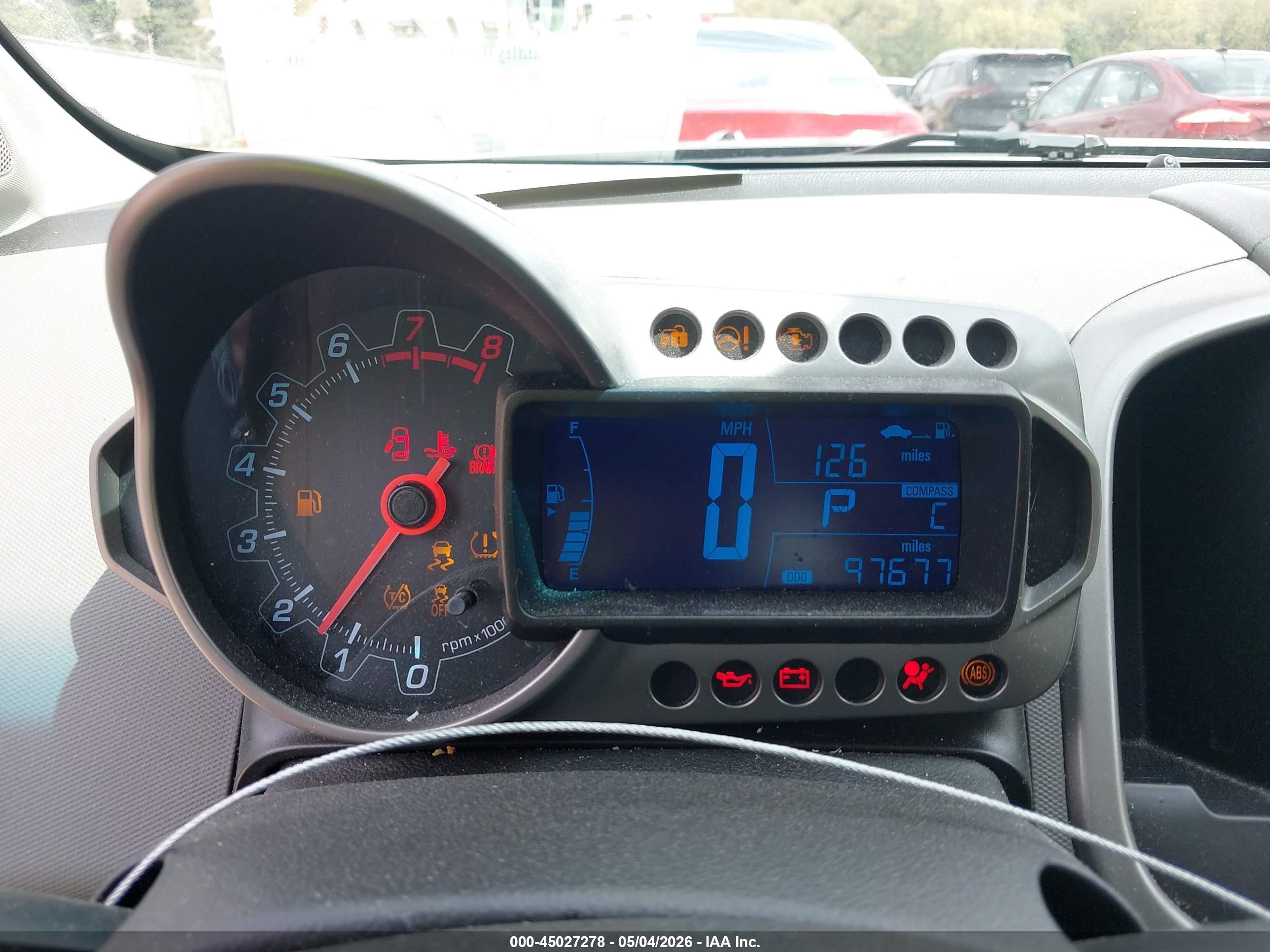 2013 Chevrolet Sonic Lt Auto Gray vin: 1G1JC5SH8D4232297