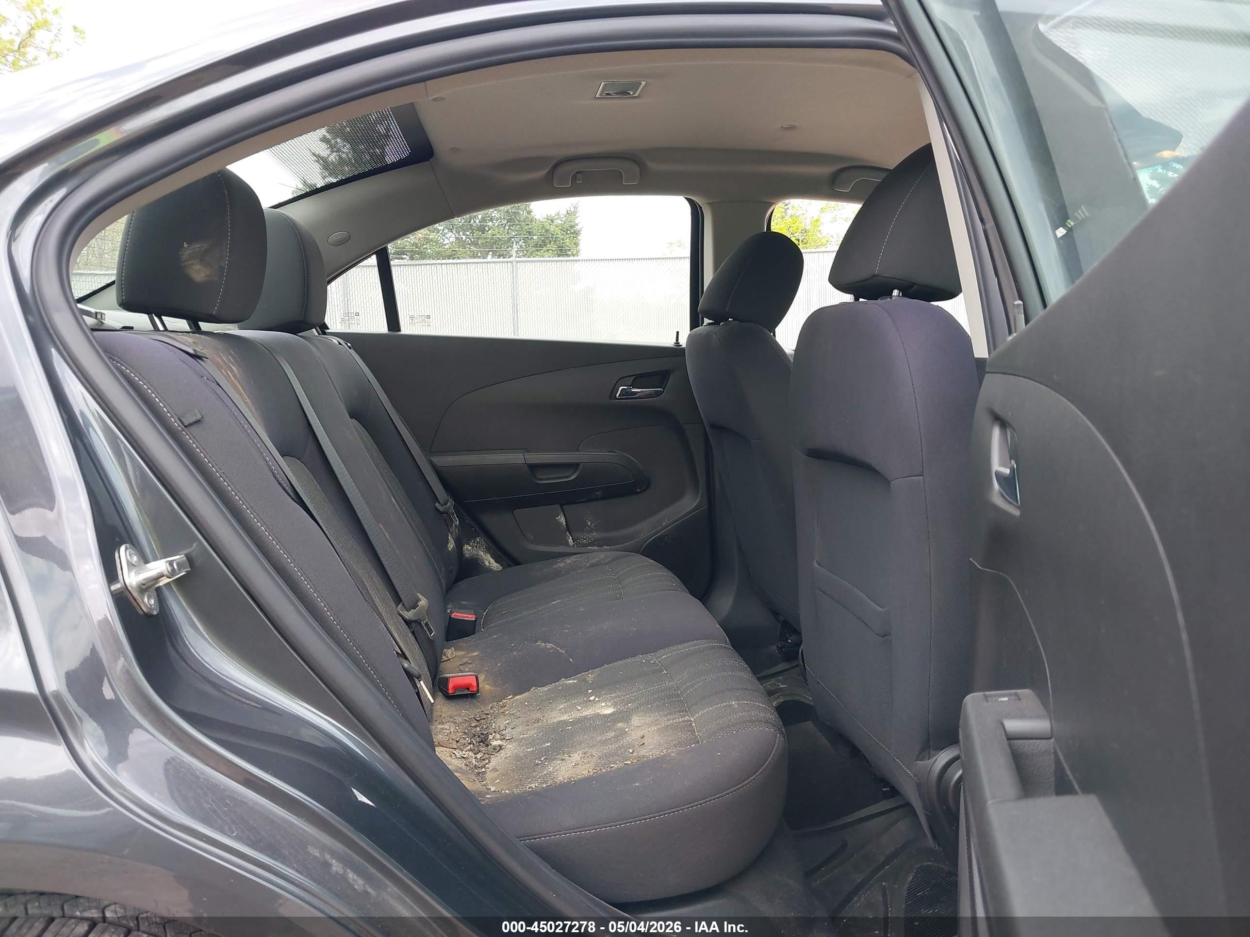 2013 Chevrolet Sonic Lt Auto Gray vin: 1G1JC5SH8D4232297