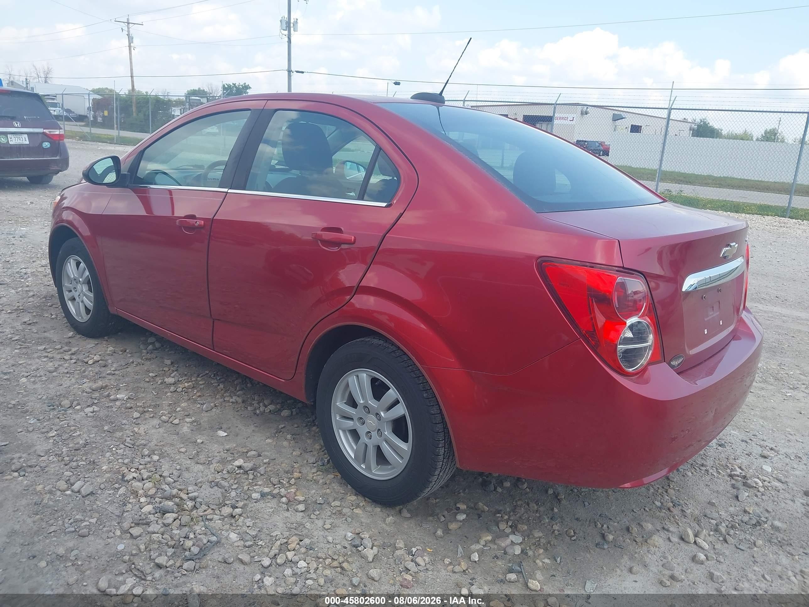 2015 Chevrolet Sonic Lt Auto Красный vin: 1G1JC5SH8F4103978