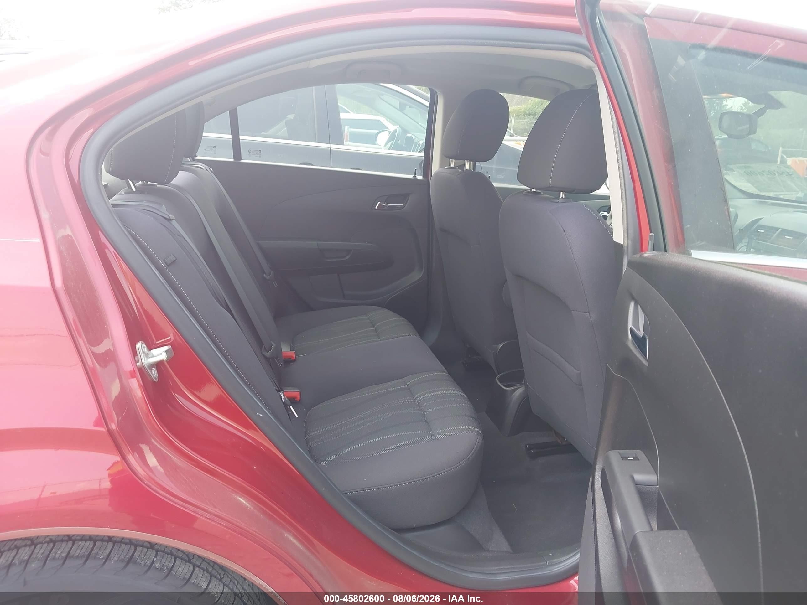 2015 Chevrolet Sonic Lt Auto Красный vin: 1G1JC5SH8F4103978