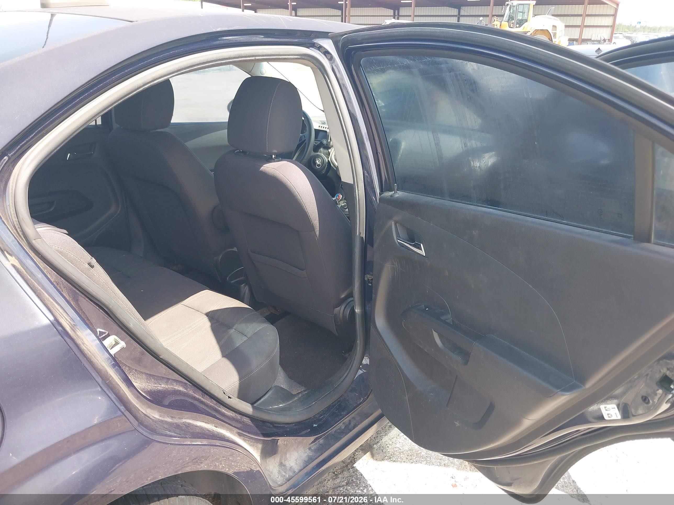 2015 Chevrolet Sonic Lt Auto Blue vin: 1G1JC5SH8F4152789