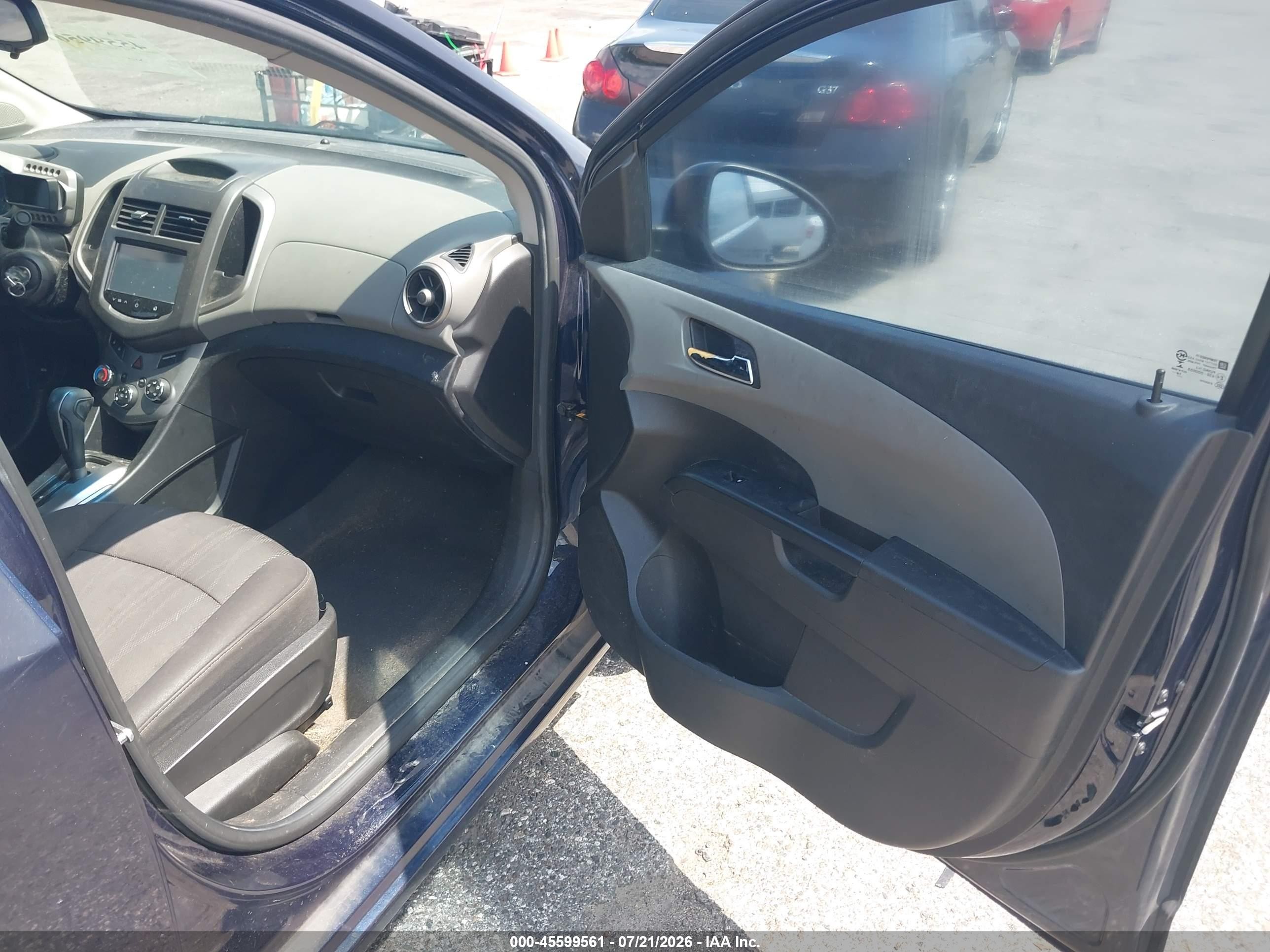 2015 Chevrolet Sonic Lt Auto Blue vin: 1G1JC5SH8F4152789