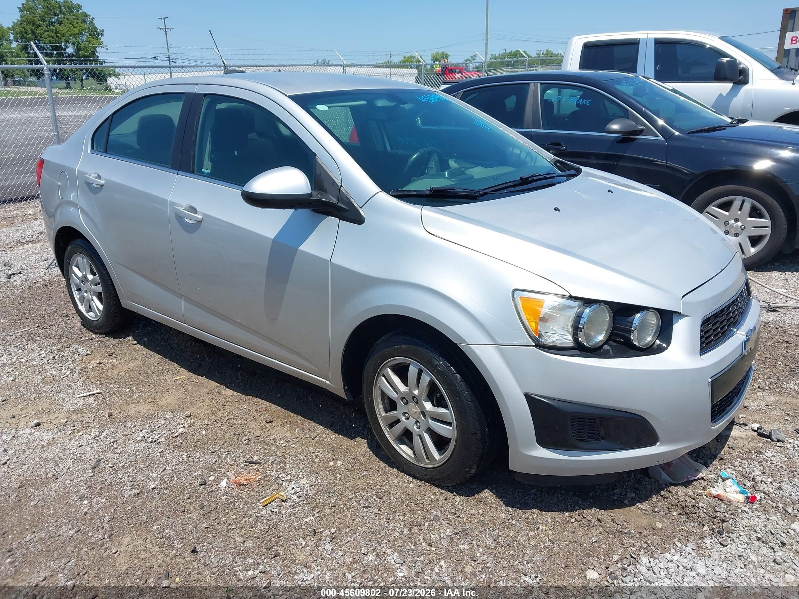 2015 Chevrolet Sonic Lt Auto Silver vin: 1G1JC5SH8F4154901