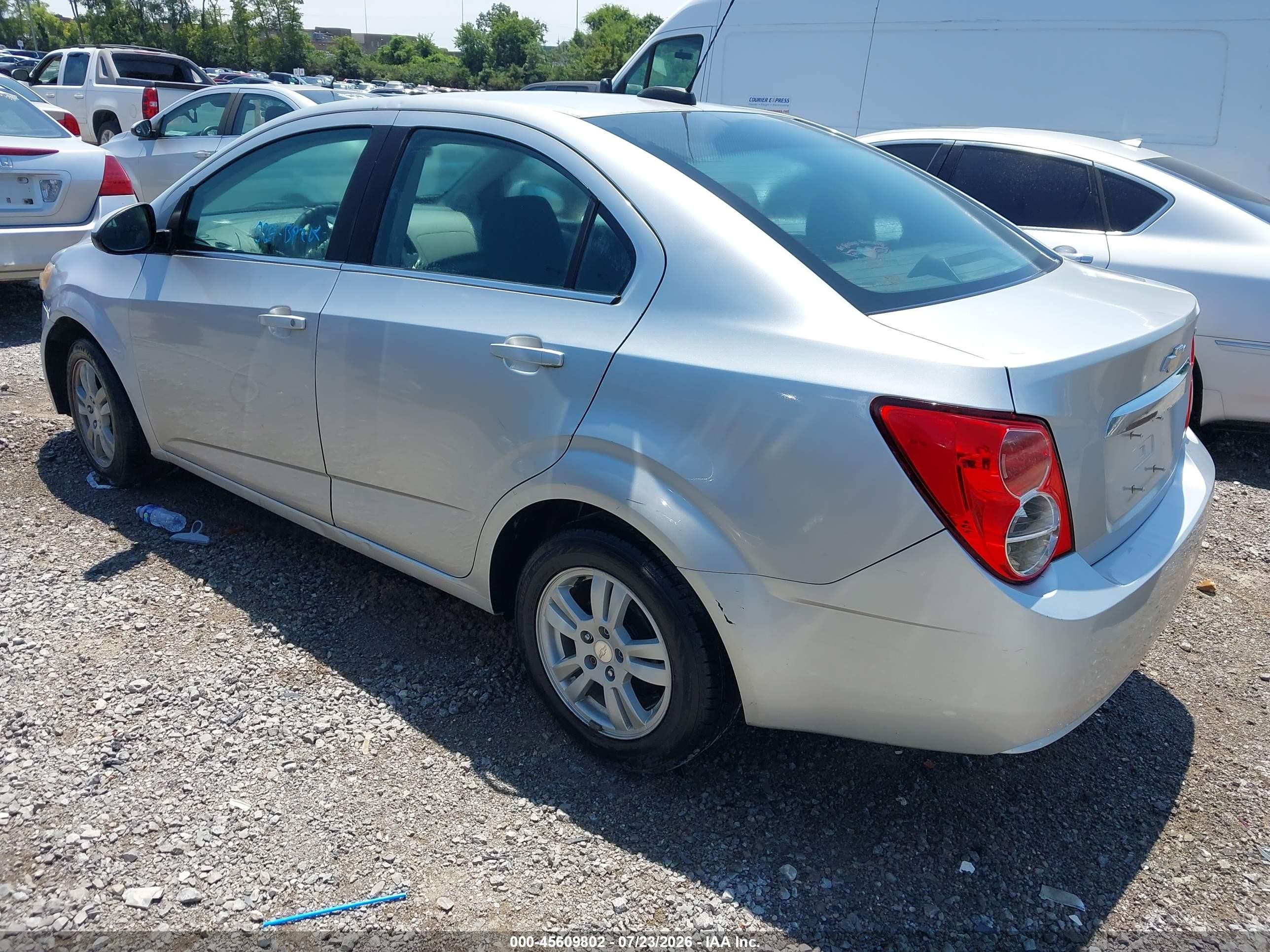 2015 Chevrolet Sonic Lt Auto Silver vin: 1G1JC5SH8F4154901