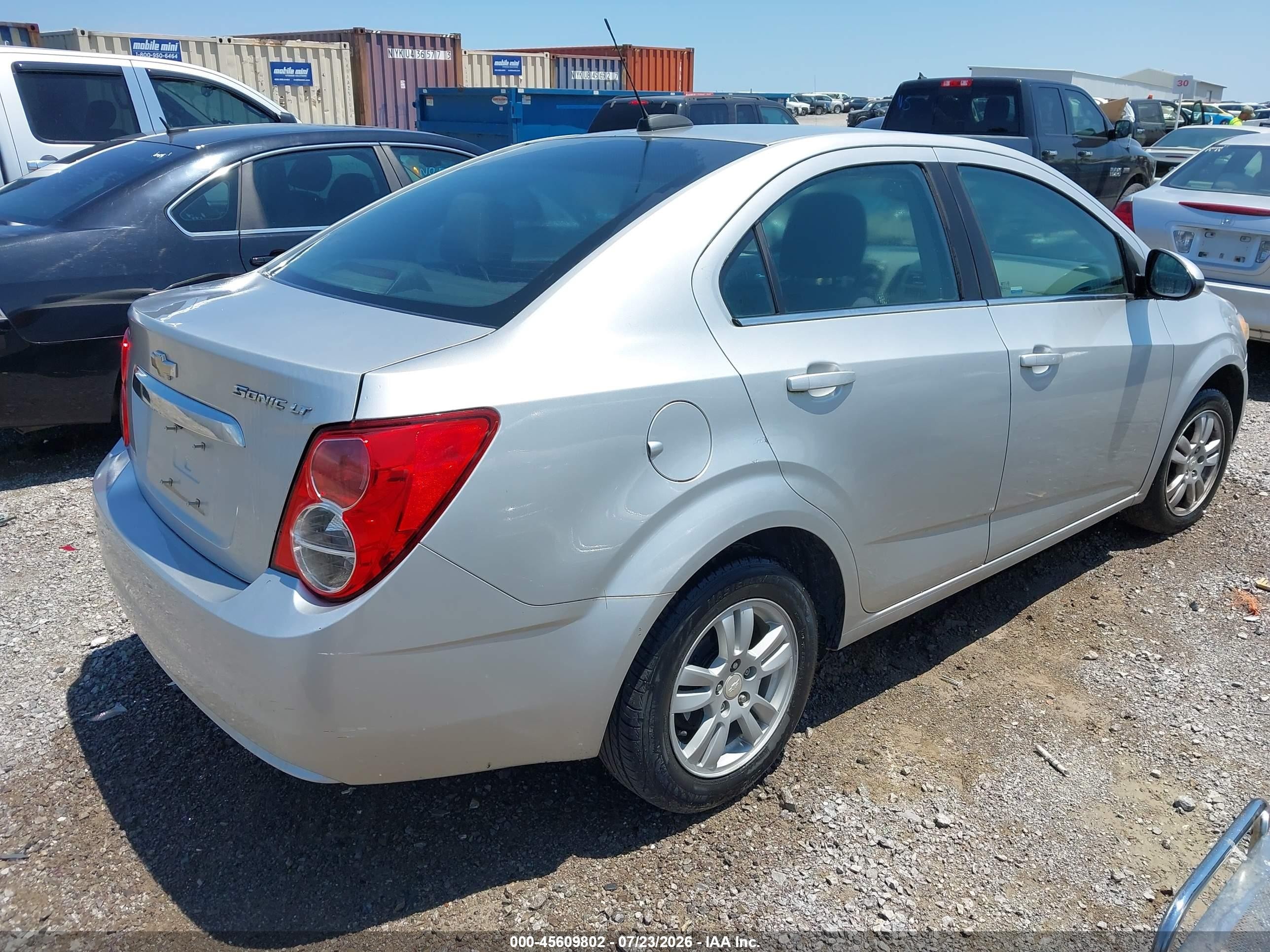 2015 Chevrolet Sonic Lt Auto Silver vin: 1G1JC5SH8F4154901
