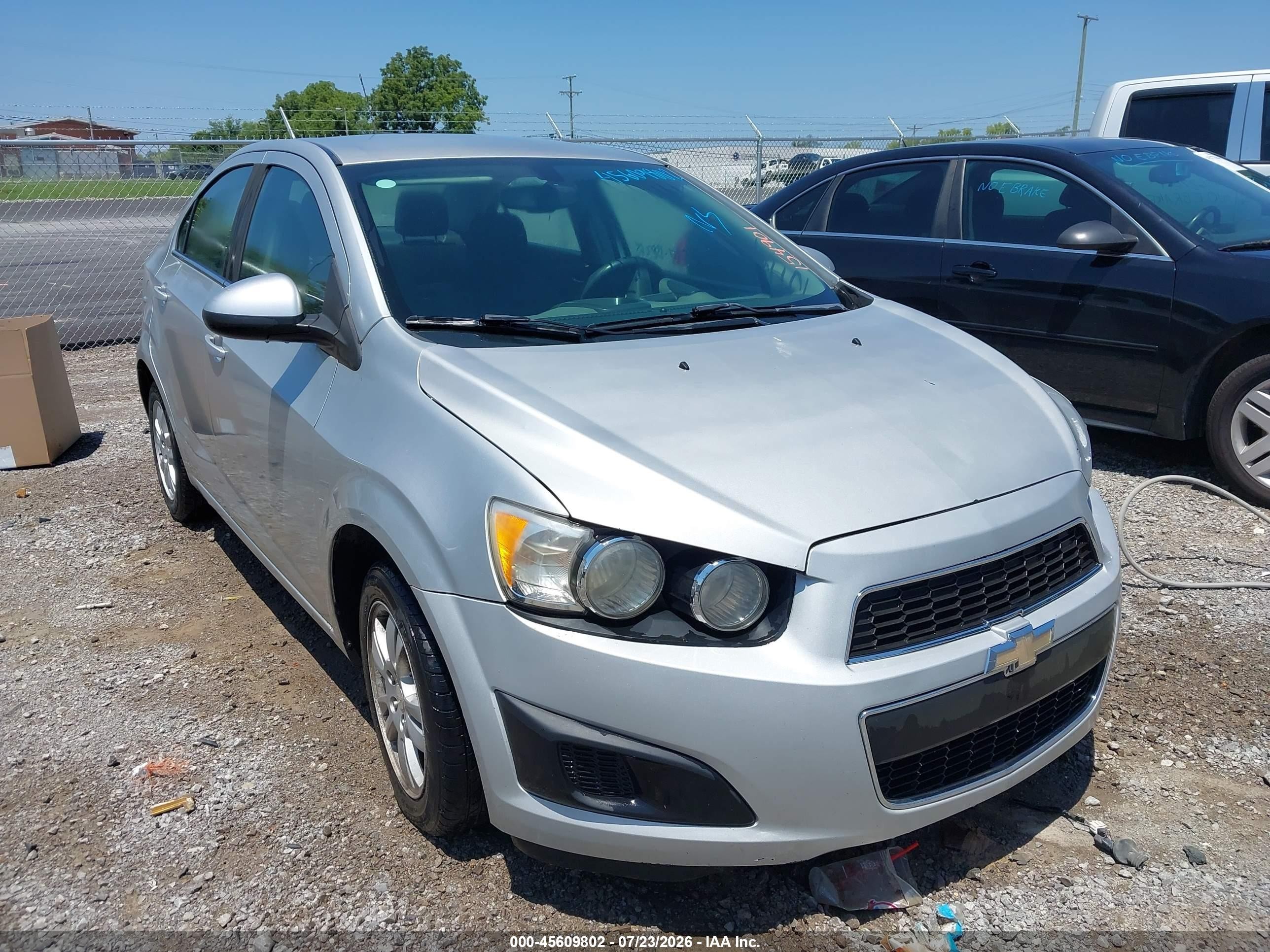 2015 Chevrolet Sonic Lt Auto Silver vin: 1G1JC5SH8F4154901