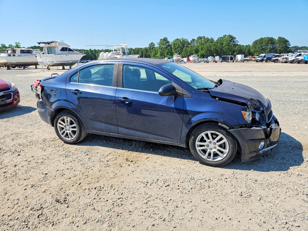 2015 Chevrolet Sonic Lt Blue vin: 1G1JC5SH8F4155417