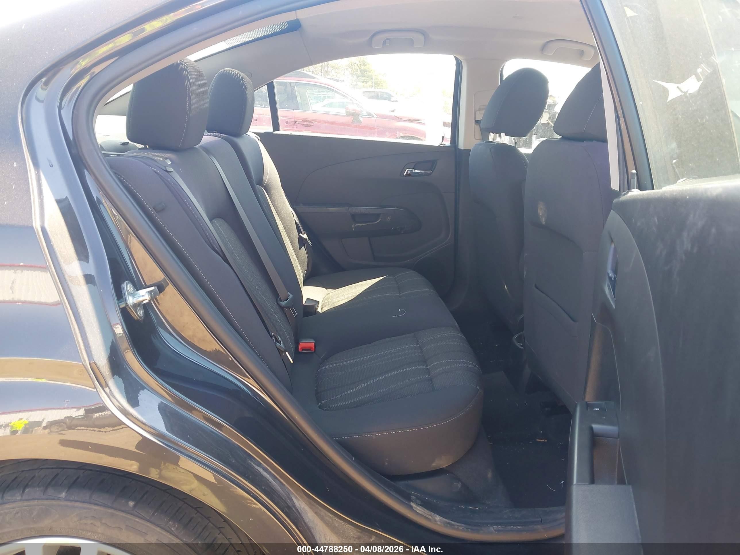 2015 Chevrolet Sonic Lt Auto Black vin: 1G1JC5SH8F4174212