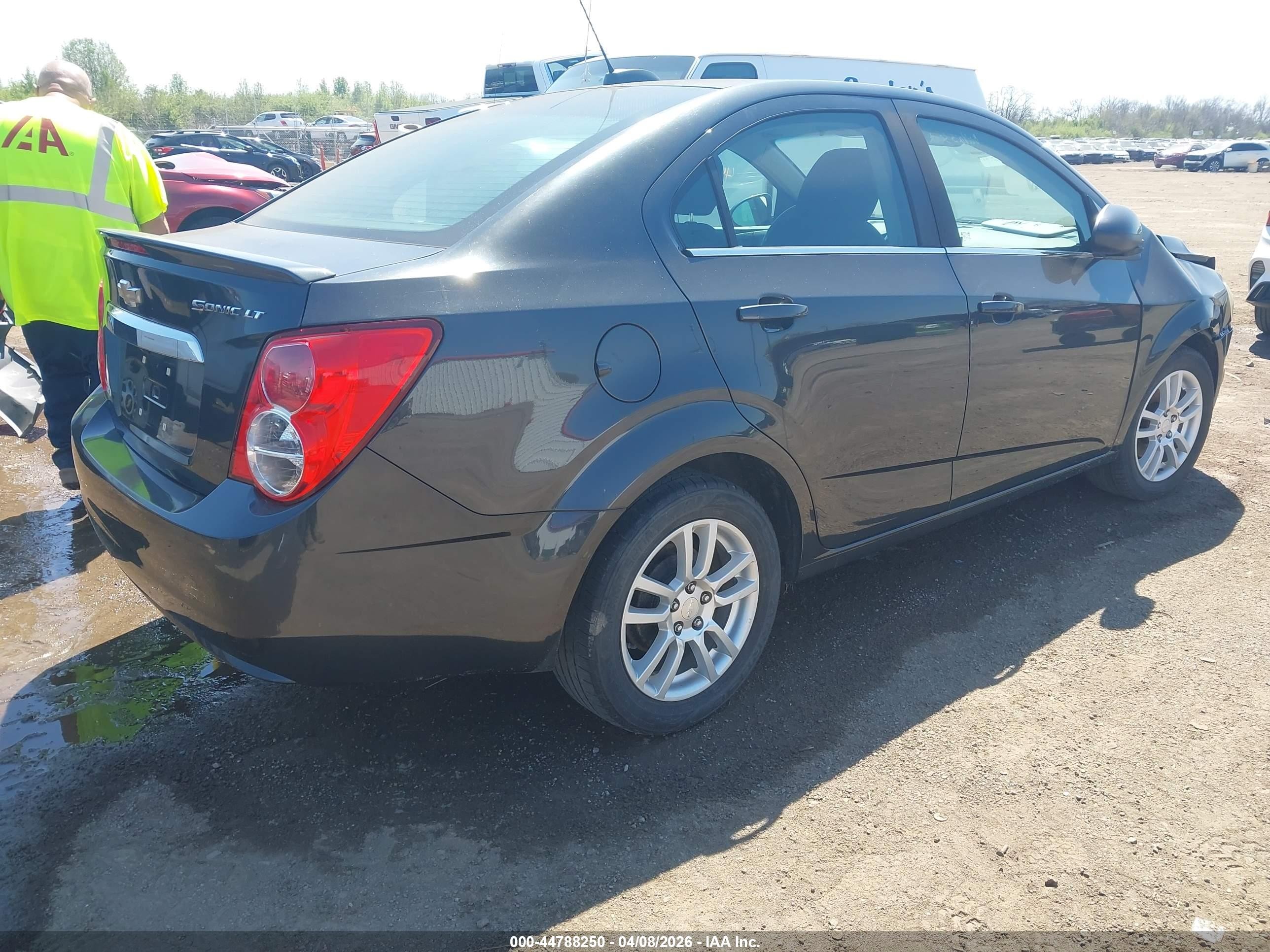 2015 Chevrolet Sonic Lt Auto Black vin: 1G1JC5SH8F4174212