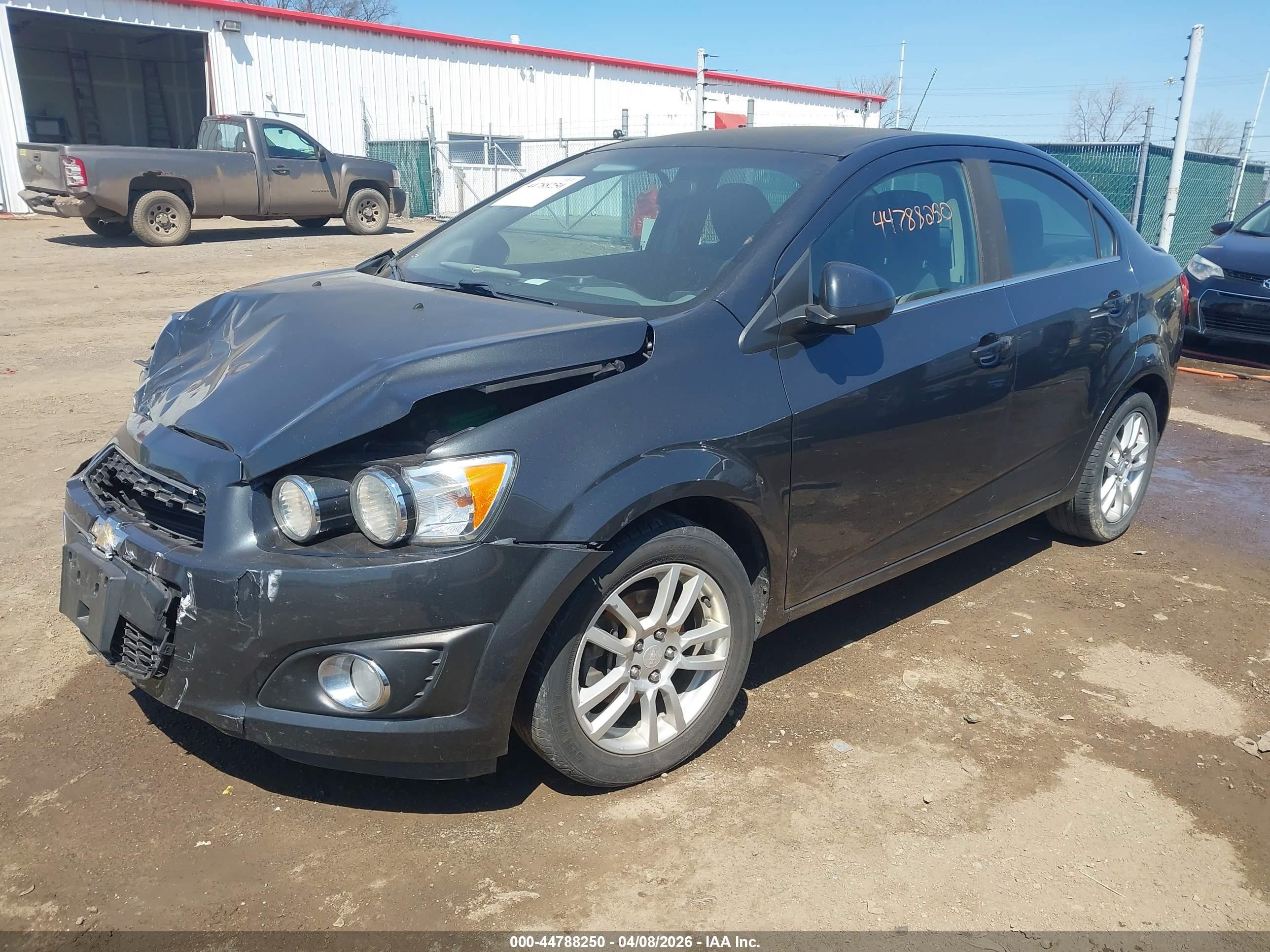 2015 Chevrolet Sonic Lt Auto Black vin: 1G1JC5SH8F4174212