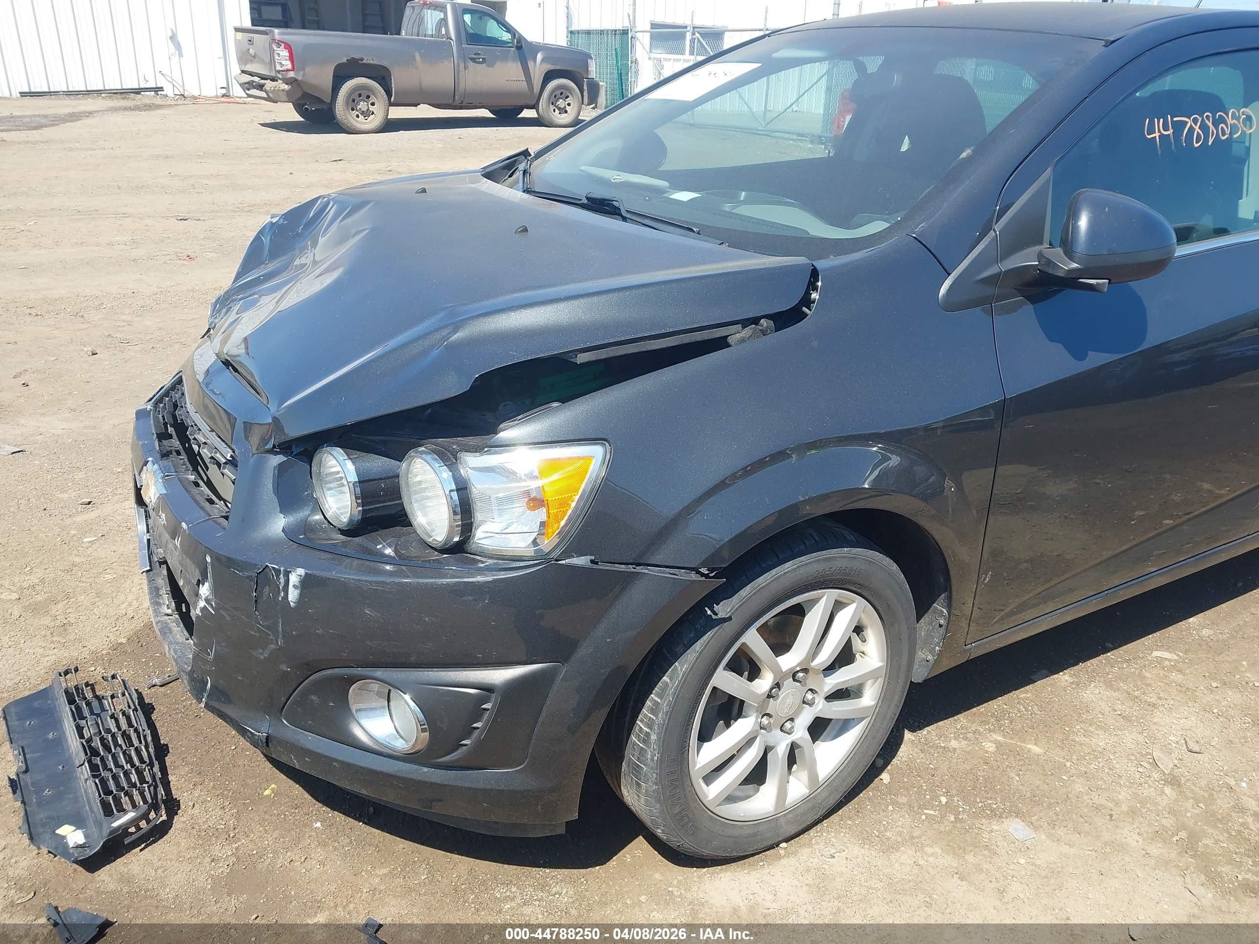 2015 Chevrolet Sonic Lt Auto Black vin: 1G1JC5SH8F4174212