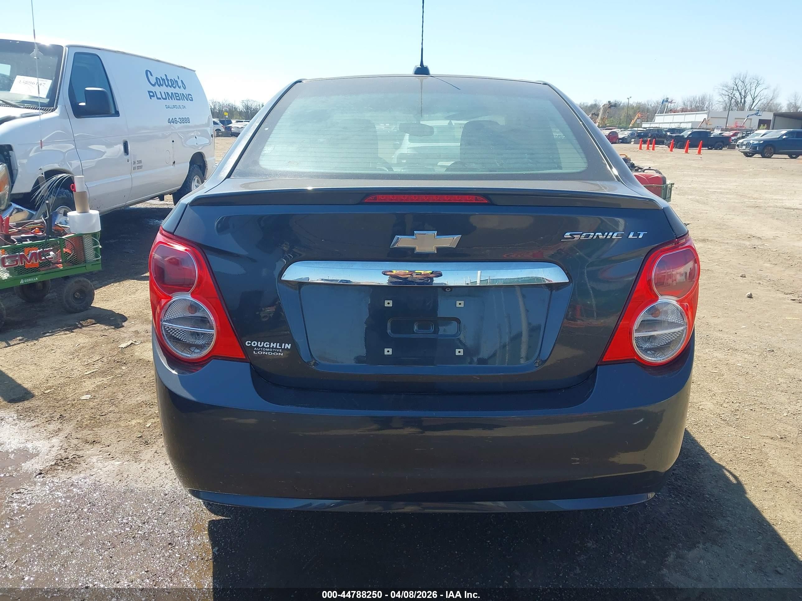 2015 Chevrolet Sonic Lt Auto Black vin: 1G1JC5SH8F4174212
