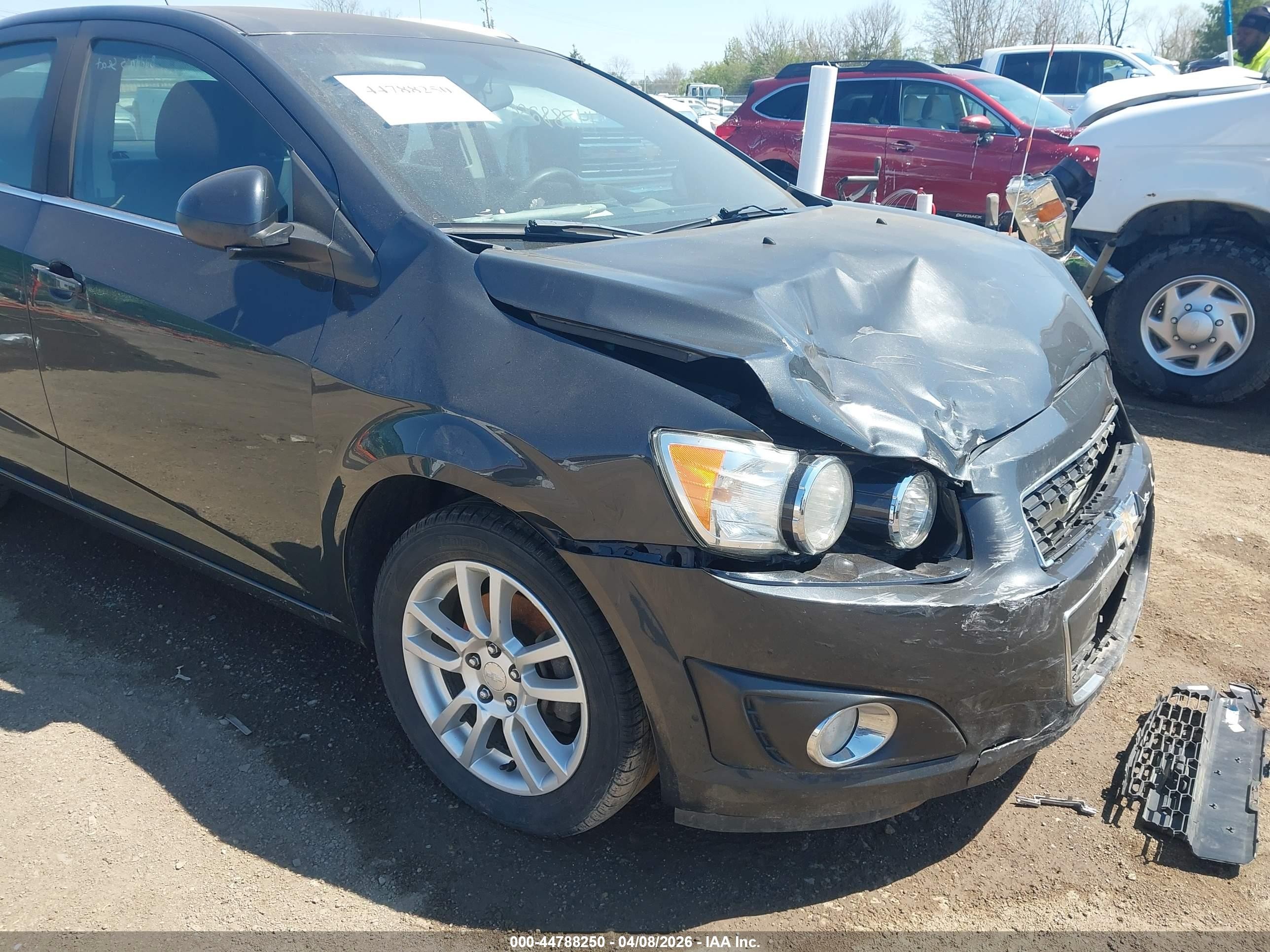 2015 Chevrolet Sonic Lt Auto Black vin: 1G1JC5SH8F4174212