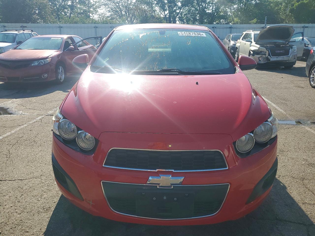 2015 Chevrolet Sonic Lt Red vin: 1G1JC5SH8F4185517