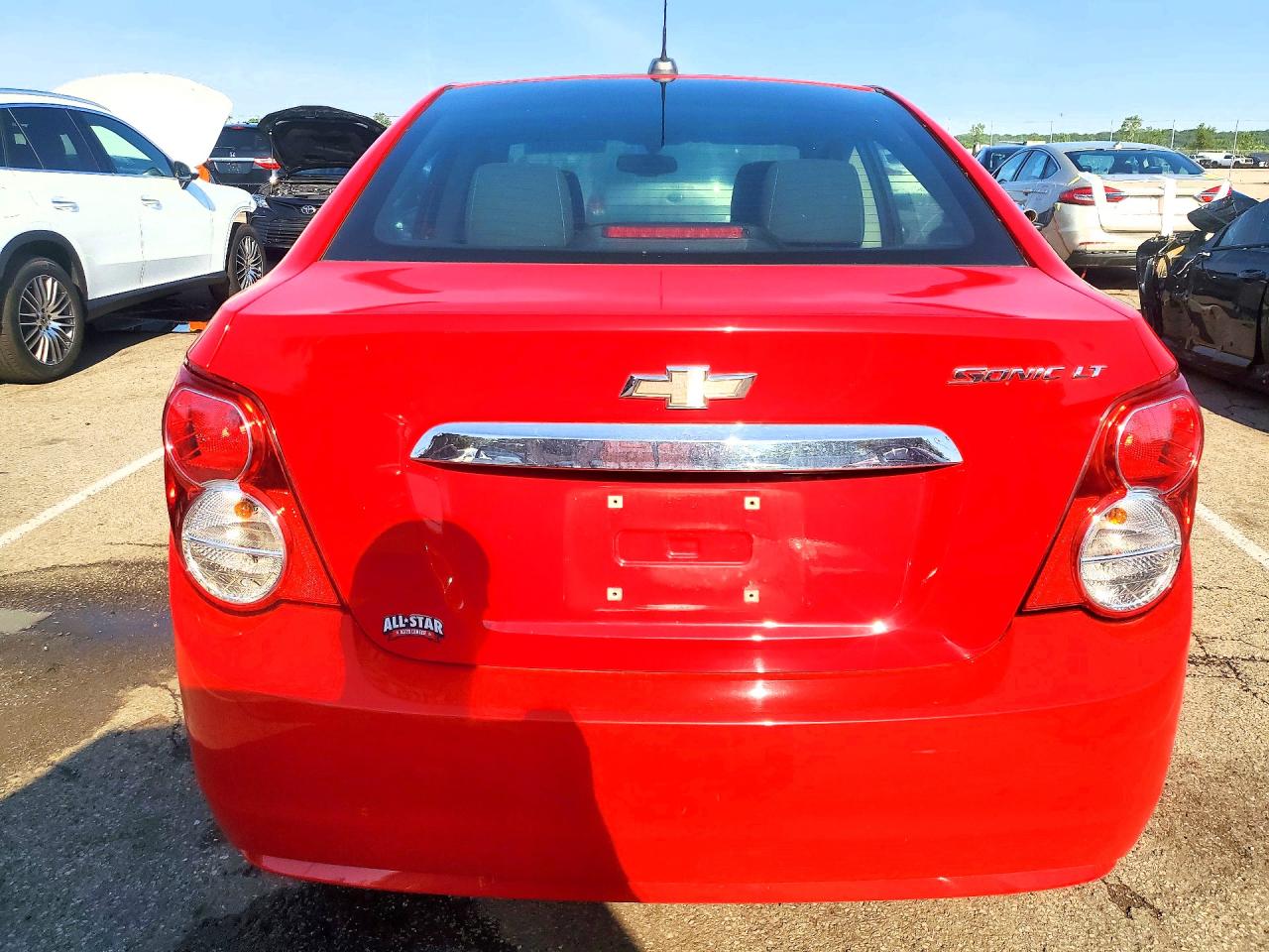 2015 Chevrolet Sonic Lt Red vin: 1G1JC5SH8F4185517