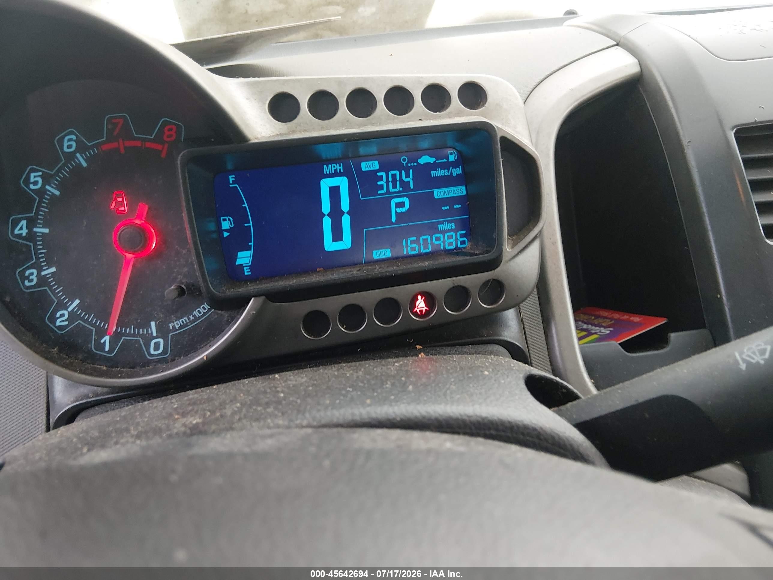 2015 Chevrolet Sonic Lt Auto Black vin: 1G1JC5SH8F4187140