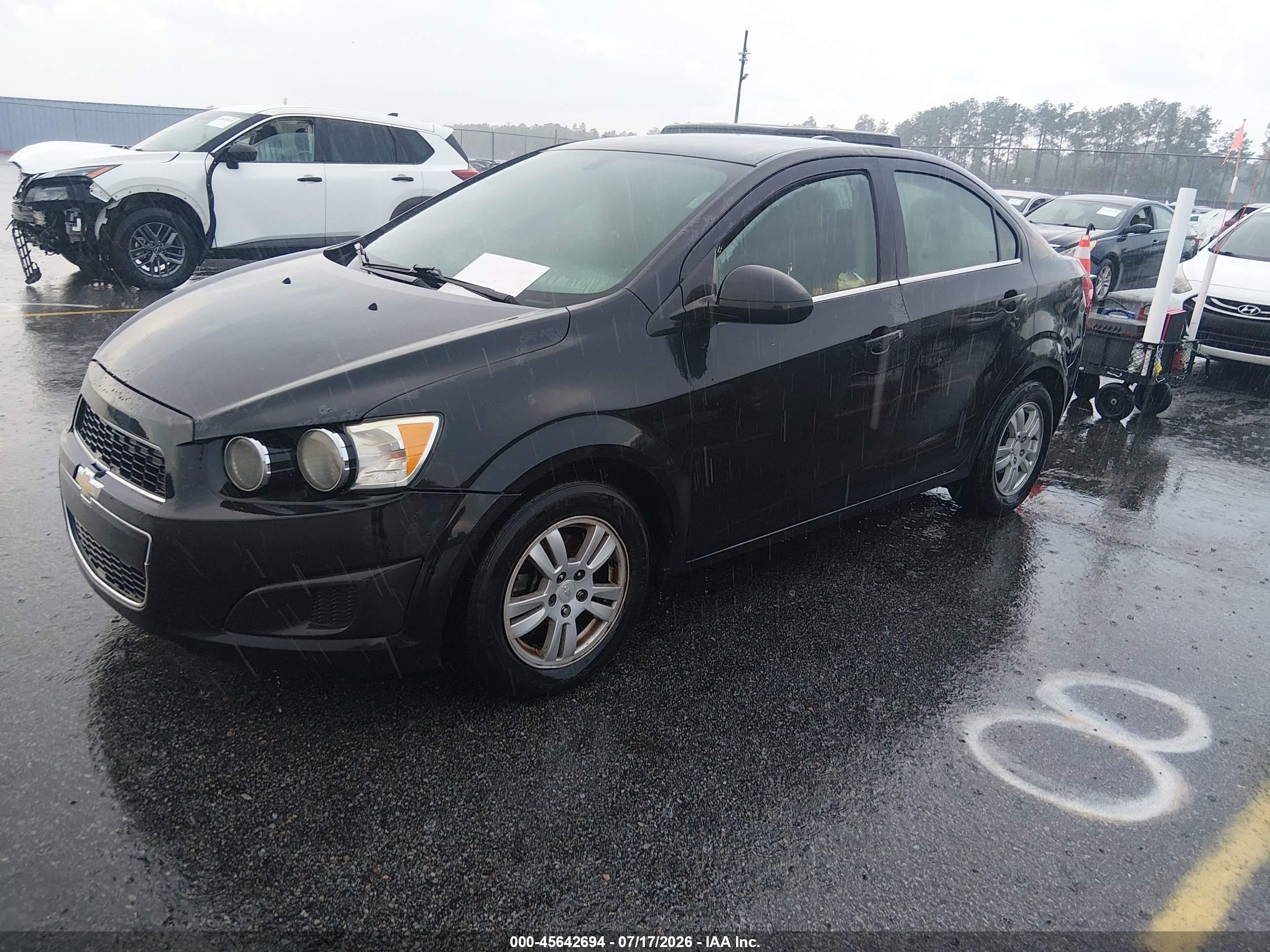 2015 Chevrolet Sonic Lt Auto Black vin: 1G1JC5SH8F4187140