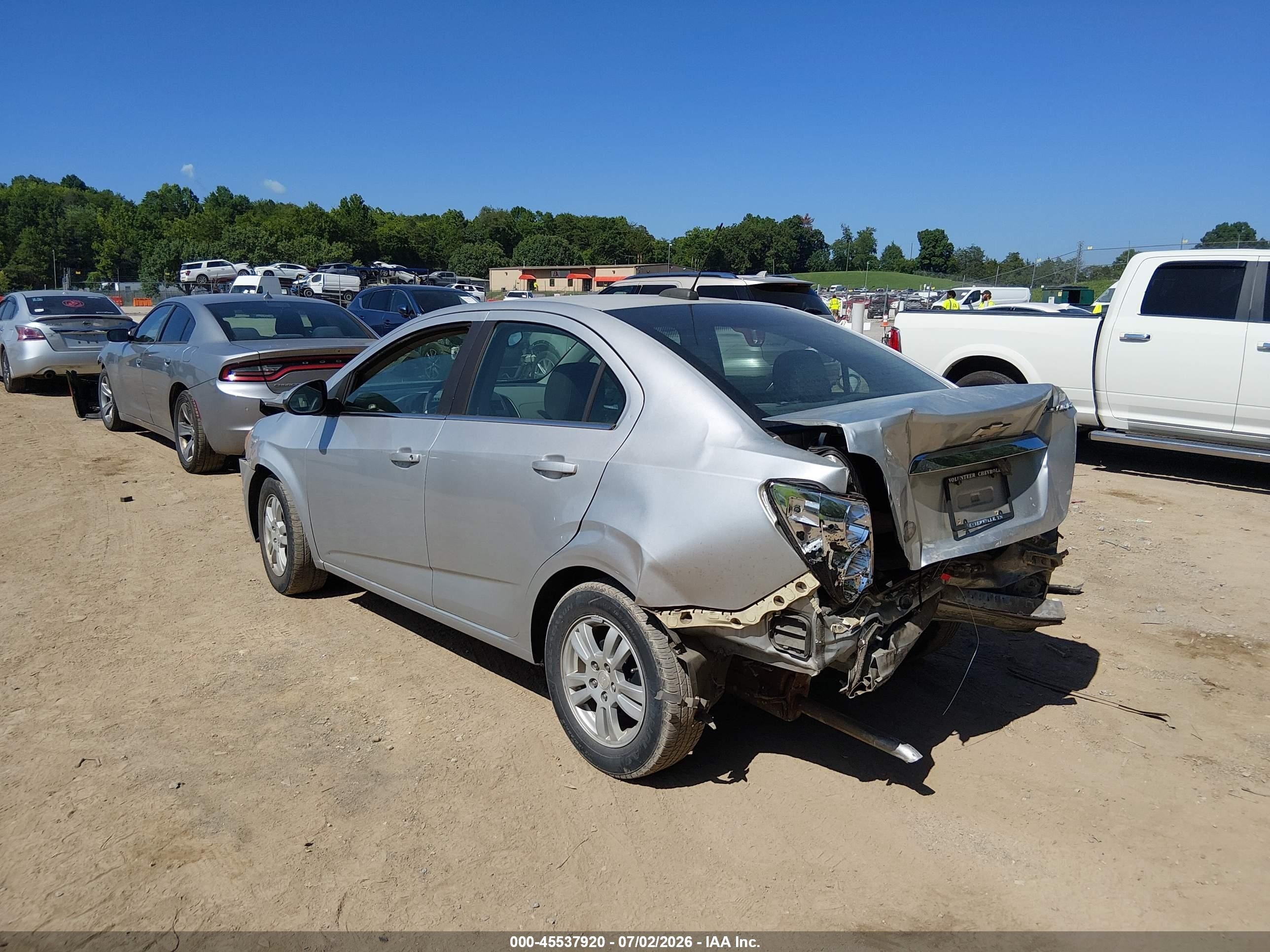 2015 Chevrolet Sonic Lt Auto Silver vin: 1G1JC5SH8F4190717