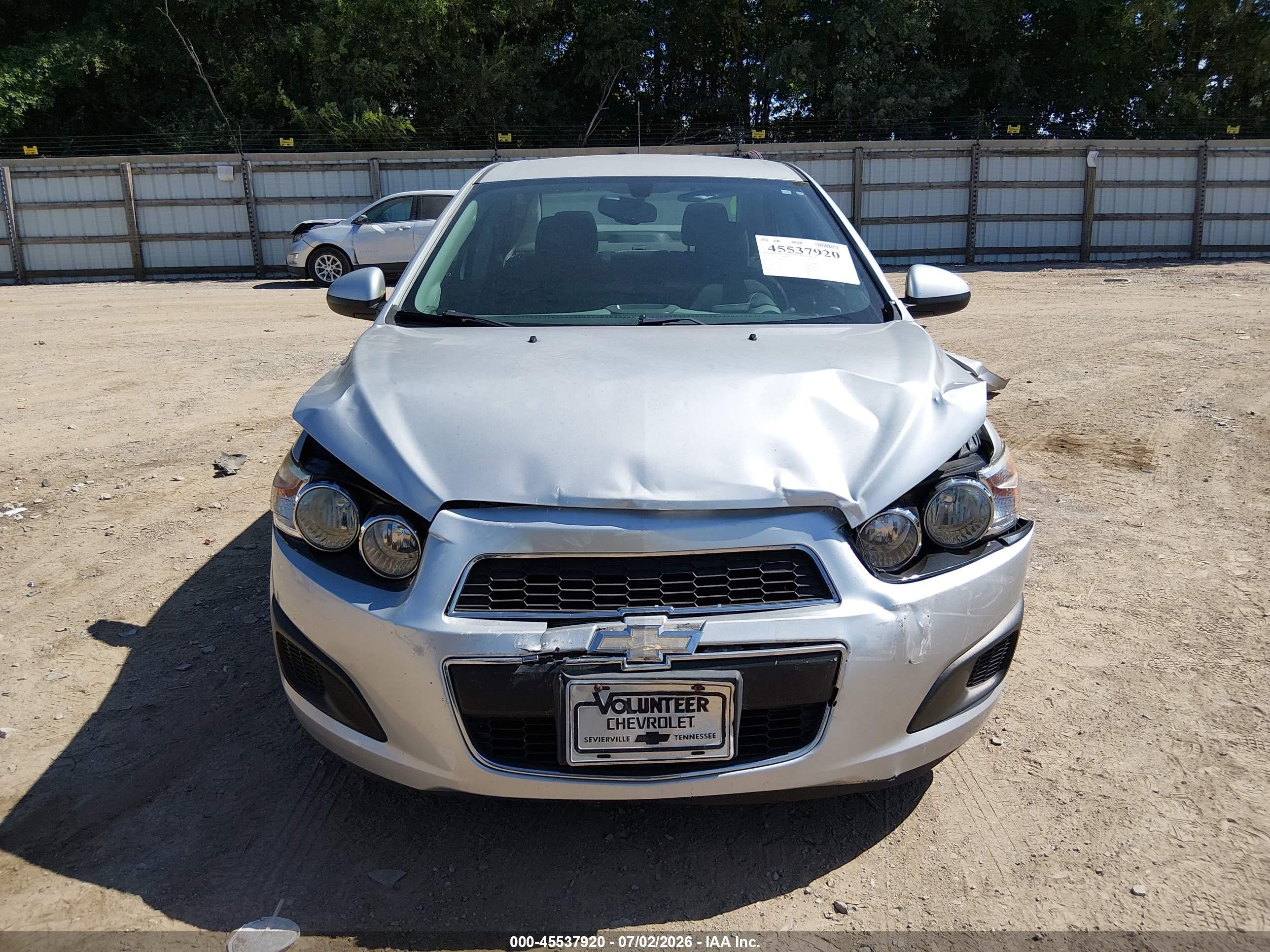 2015 Chevrolet Sonic Lt Auto Silver vin: 1G1JC5SH8F4190717
