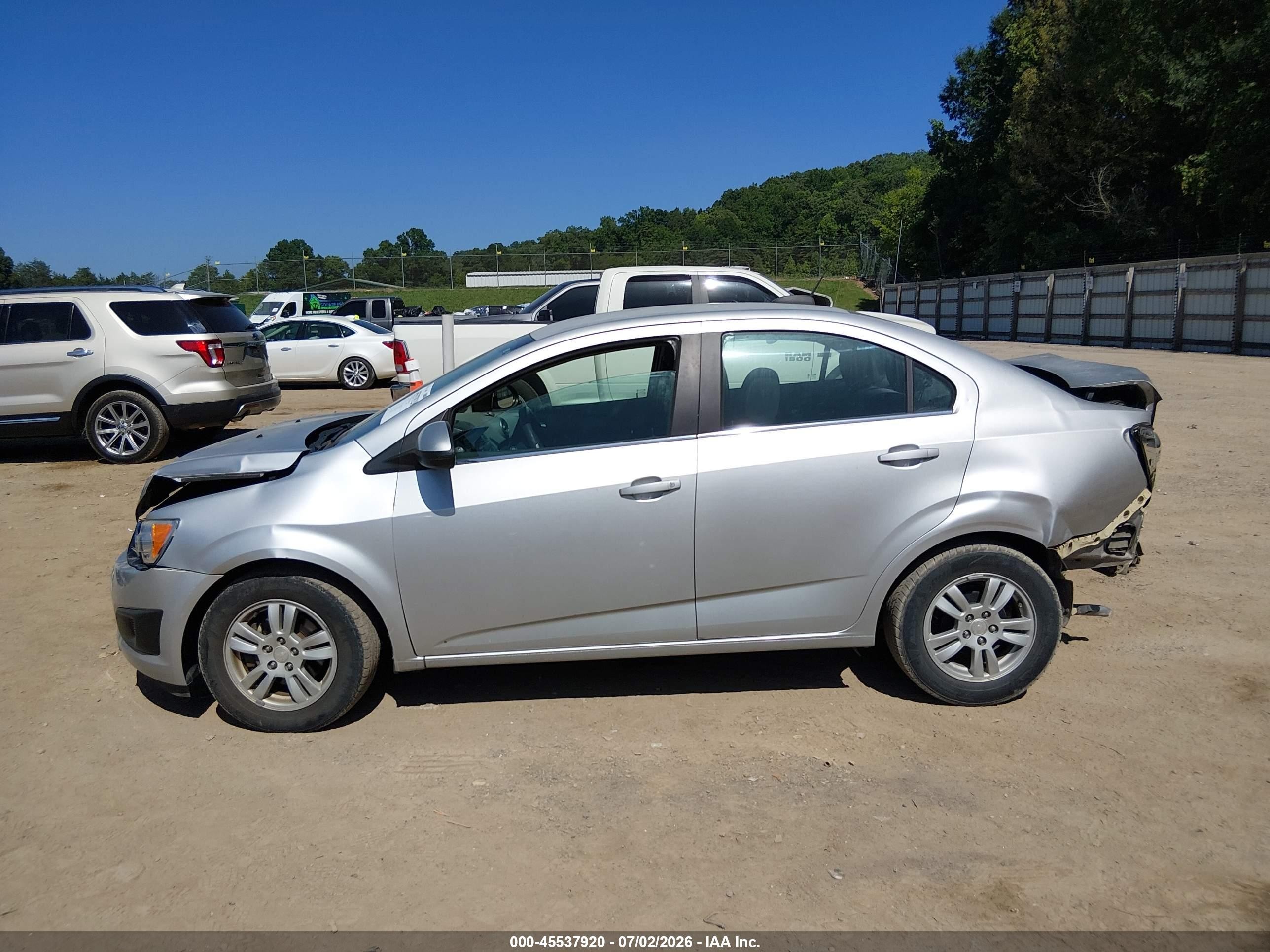 2015 Chevrolet Sonic Lt Auto Silver vin: 1G1JC5SH8F4190717