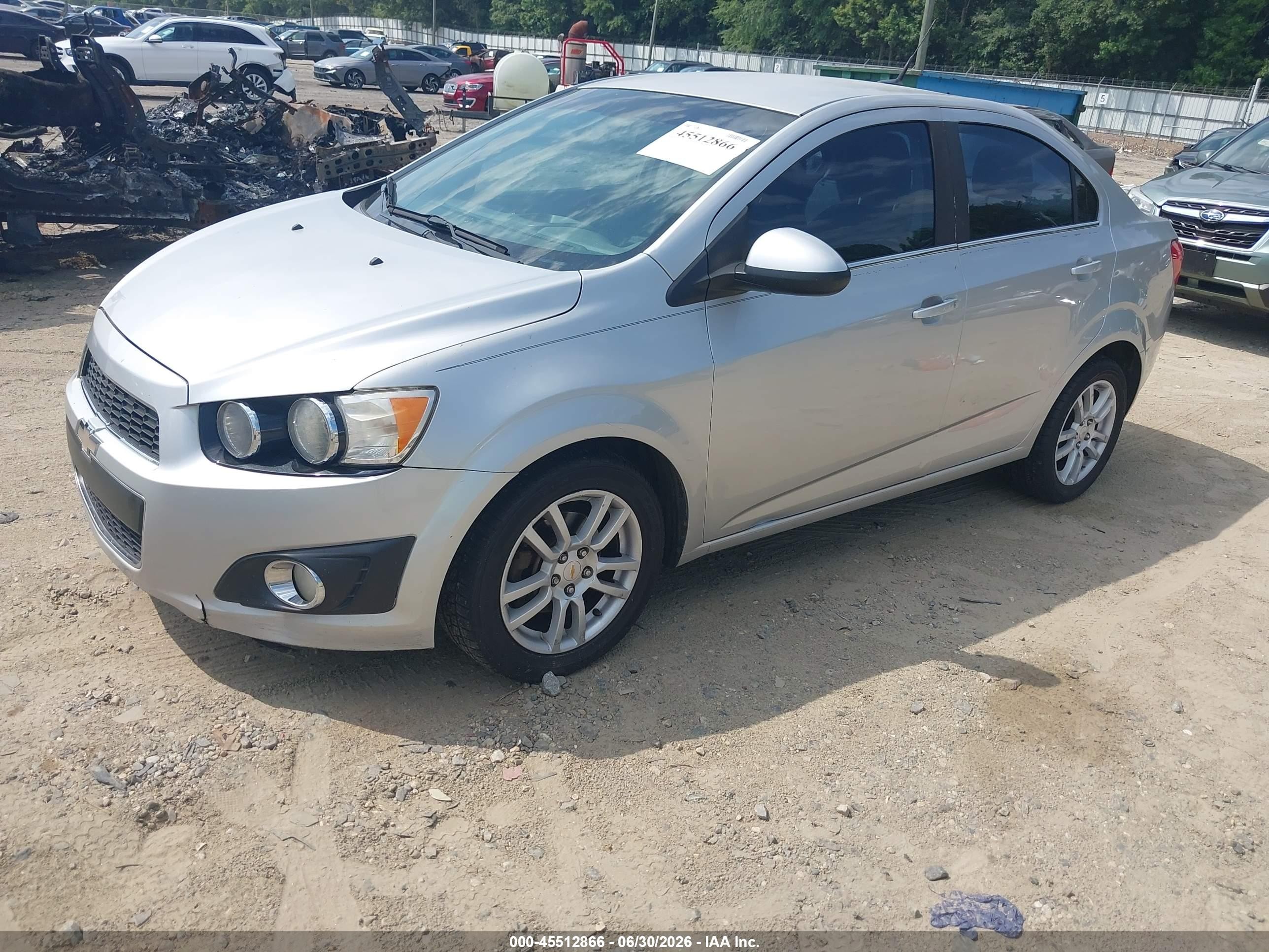2012 Chevrolet Sonic 2lt Gray vin: 1G1JC5SH9C4112622