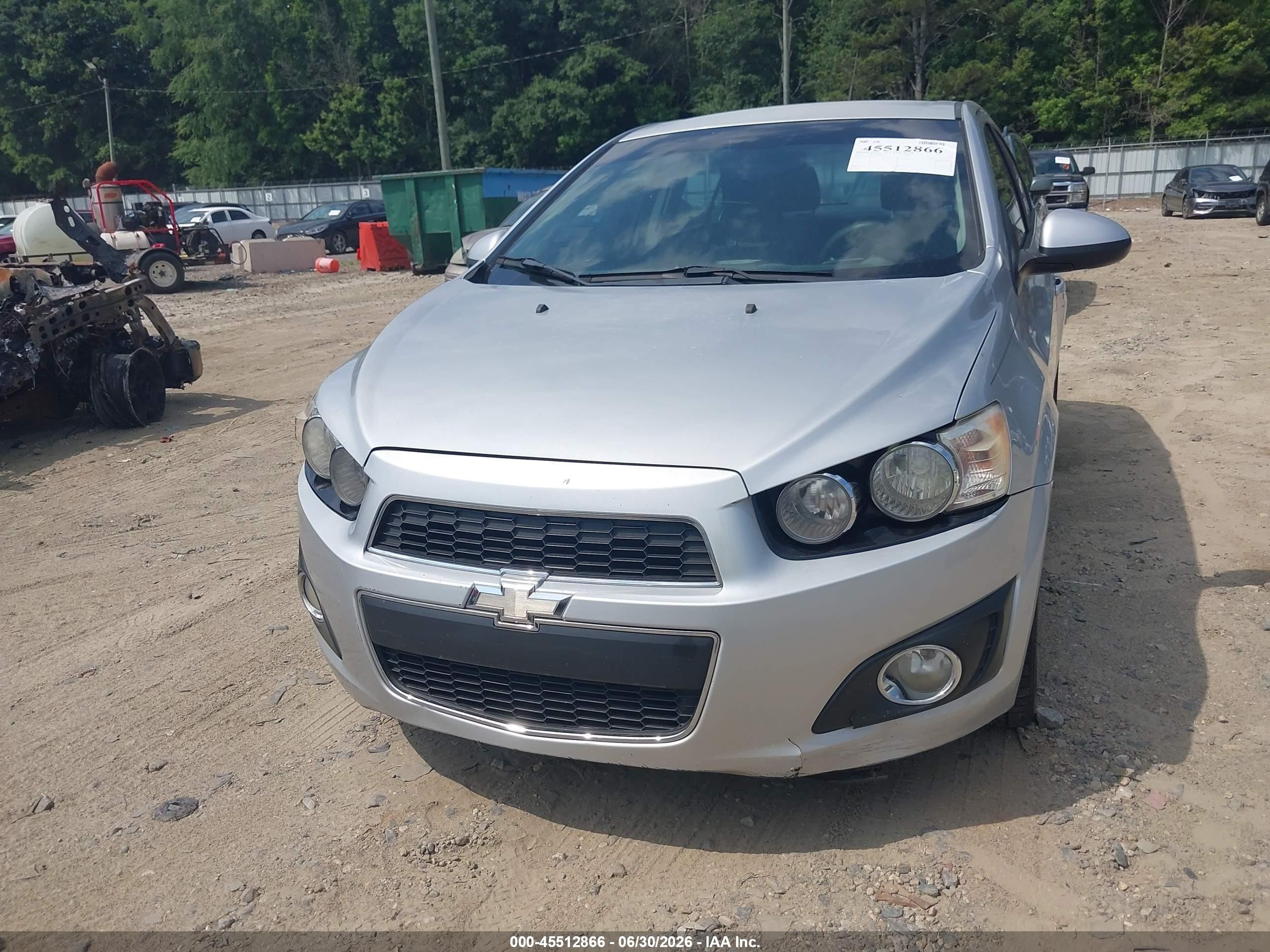 2012 Chevrolet Sonic 2lt Gray vin: 1G1JC5SH9C4112622