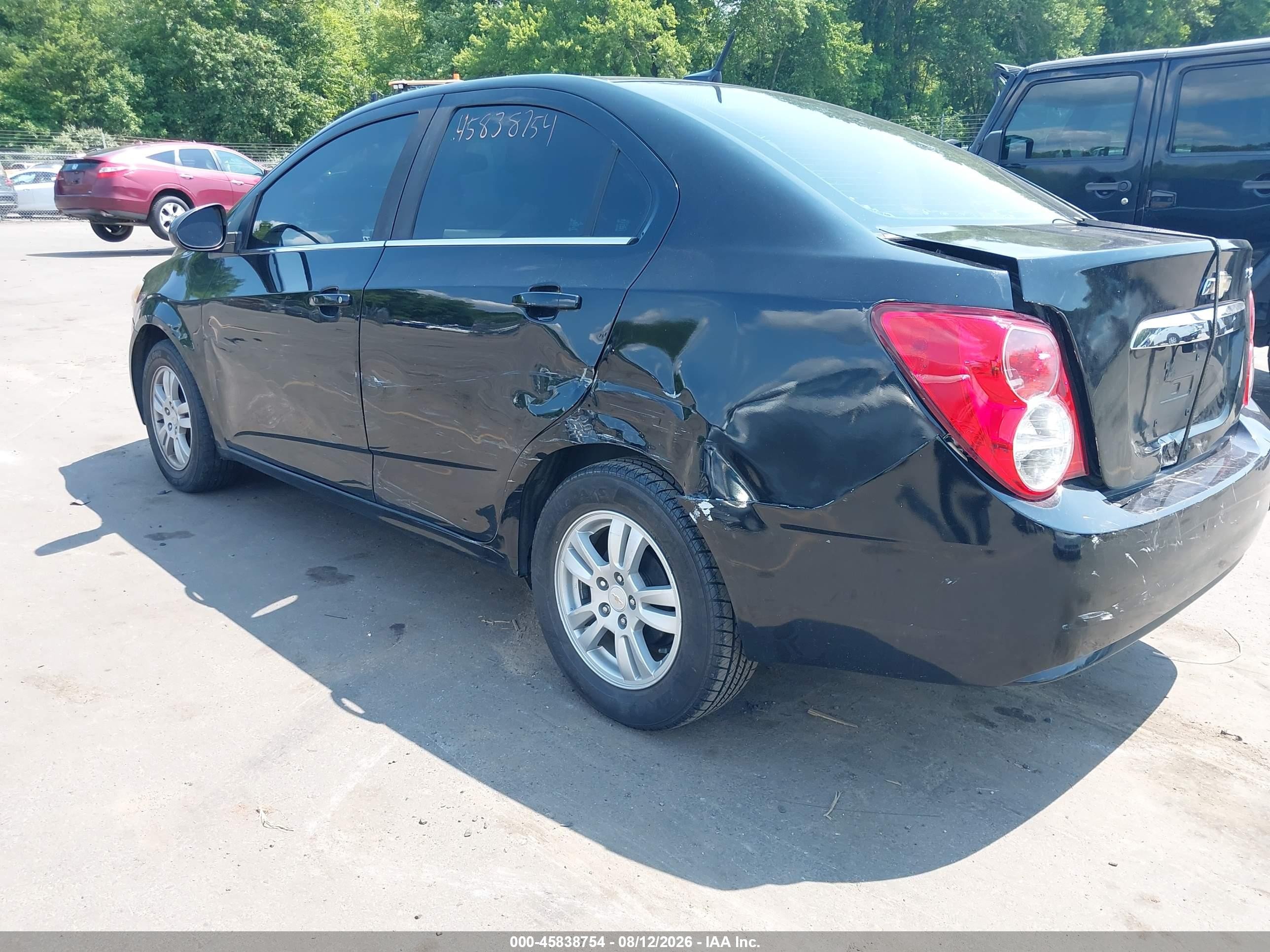 2012 Chevrolet Sonic 2lt Black vin: 1G1JC5SH9C4134460
