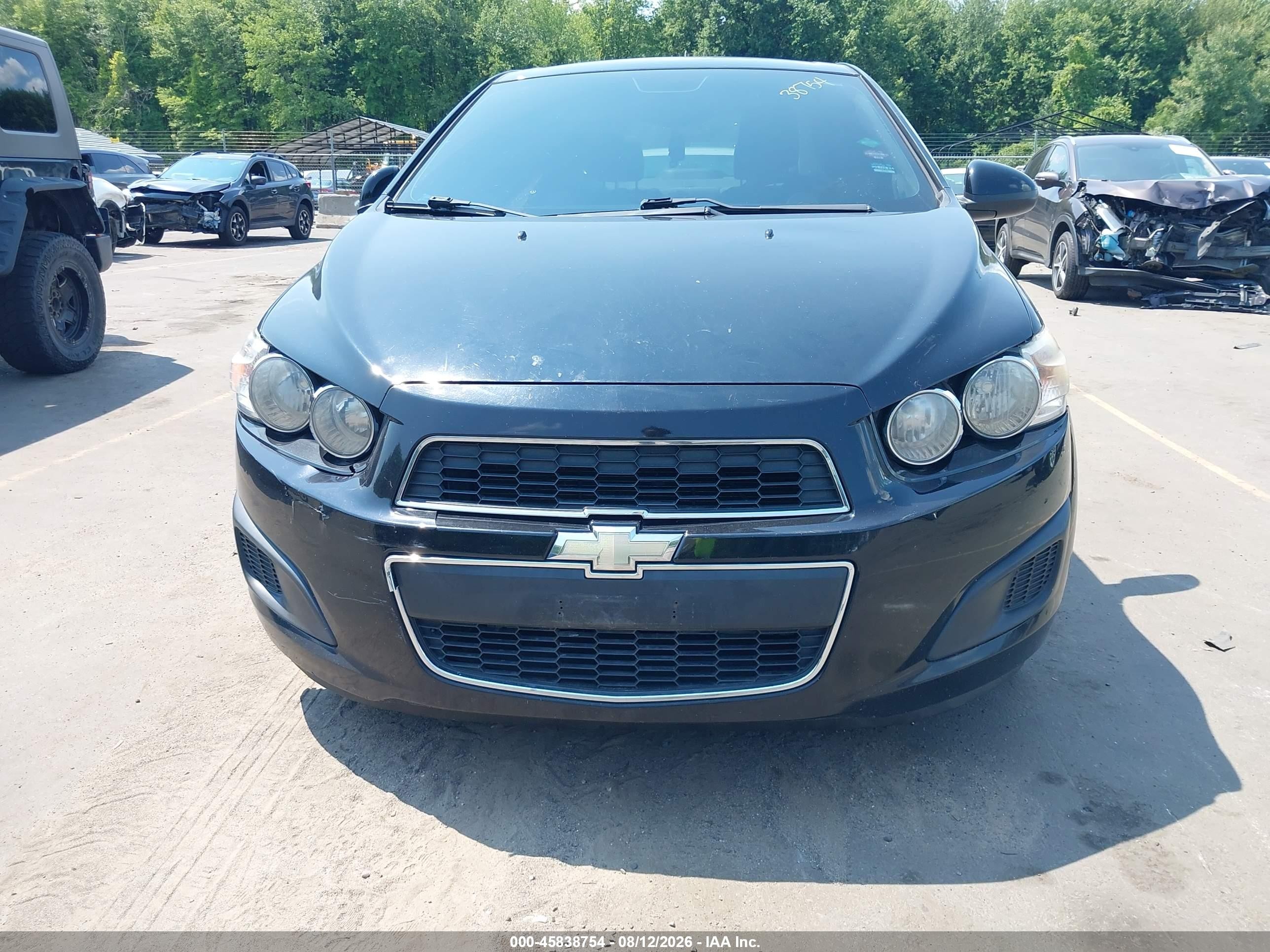 2012 Chevrolet Sonic 2lt Black vin: 1G1JC5SH9C4134460