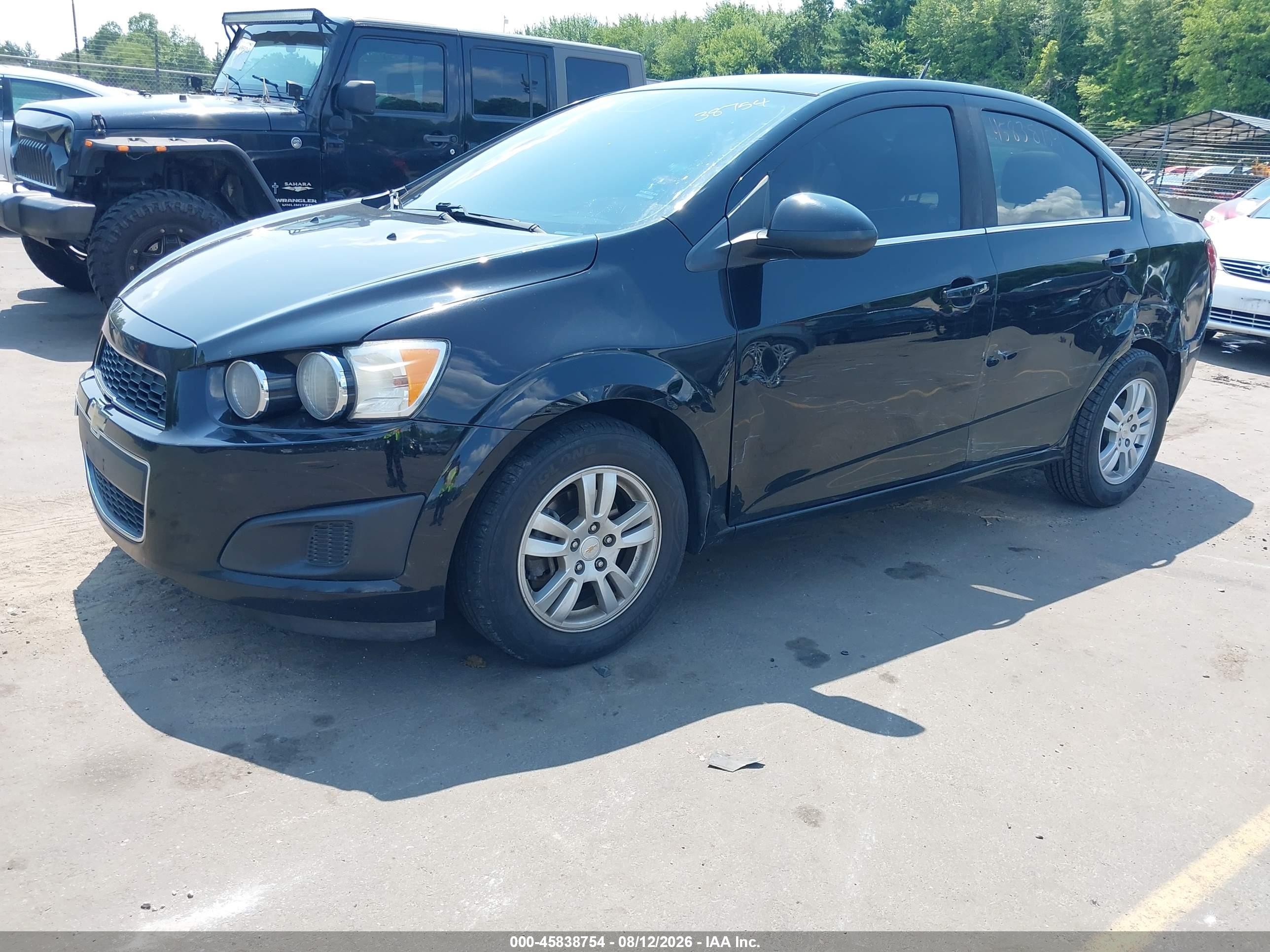 2012 Chevrolet Sonic 2lt Black vin: 1G1JC5SH9C4134460