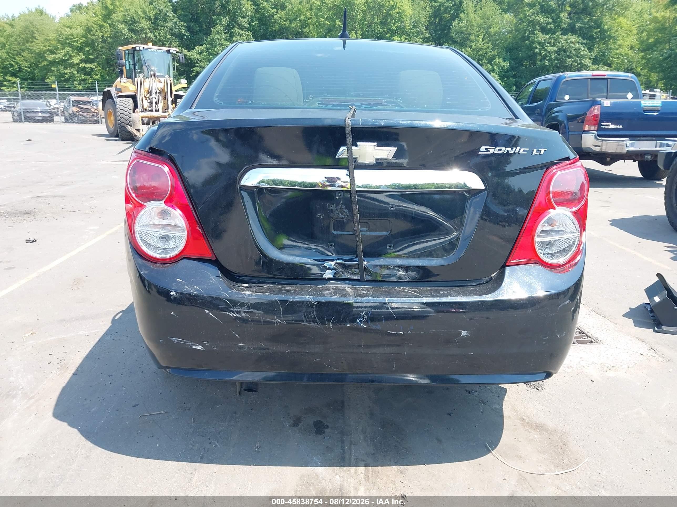 2012 Chevrolet Sonic 2lt Black vin: 1G1JC5SH9C4134460