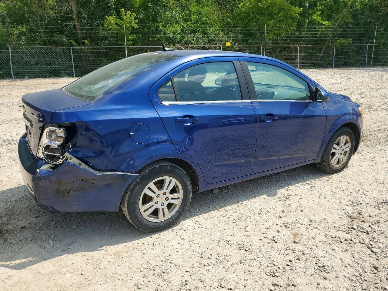 2012 Chevrolet Sonic Lt Blue vin: 1G1JC5SH9C4205673