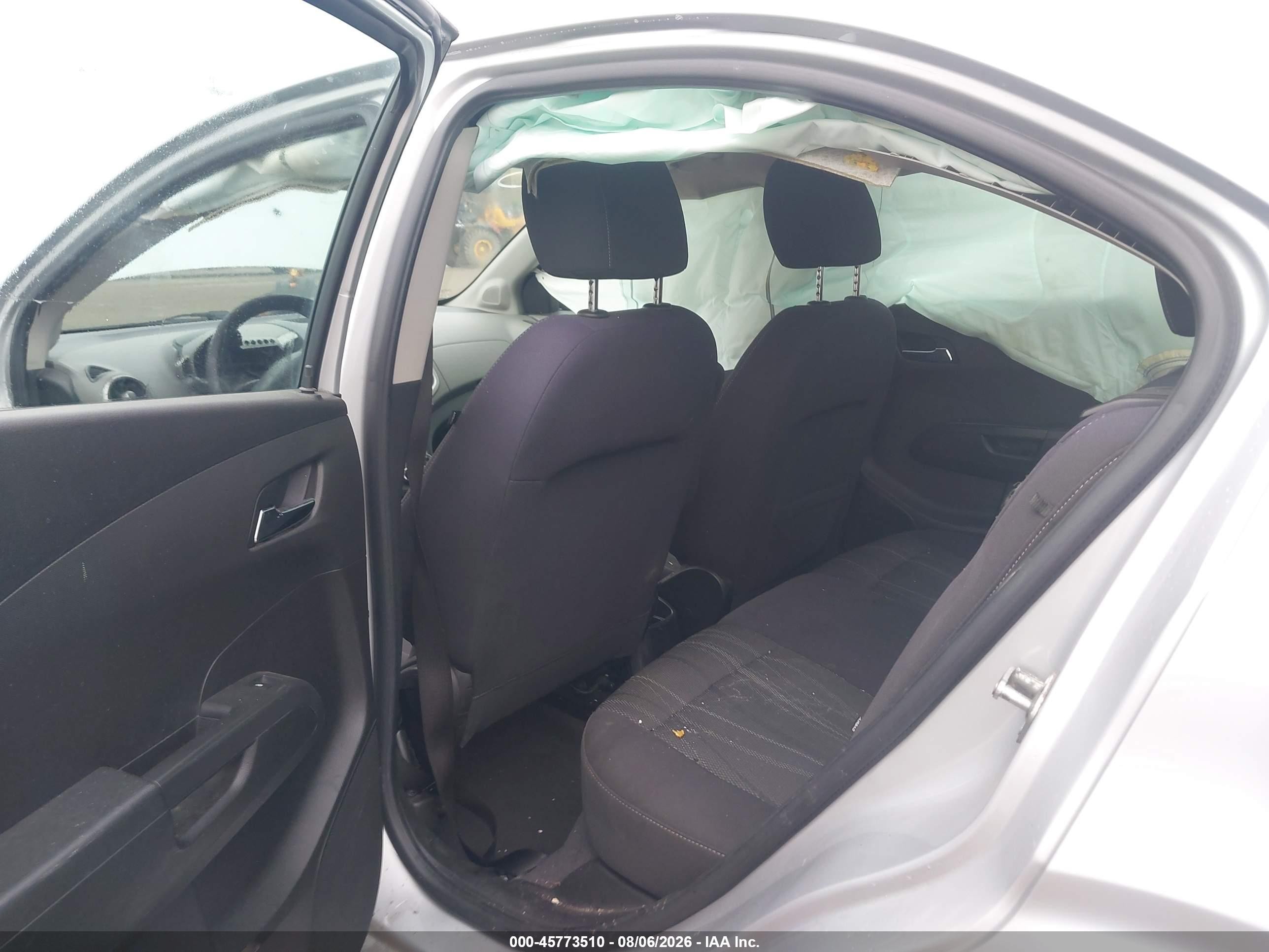 2013 Chevrolet Sonic Lt Auto Silver vin: 1G1JC5SH9D4135125