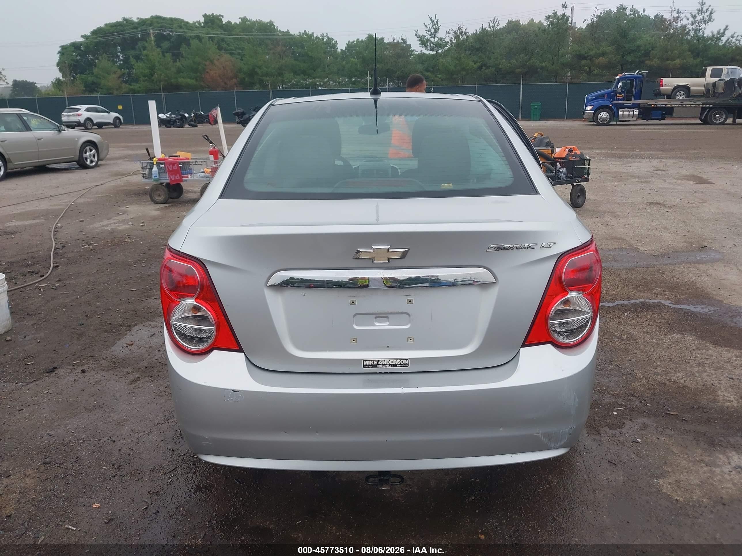 2013 Chevrolet Sonic Lt Auto Silver vin: 1G1JC5SH9D4135125