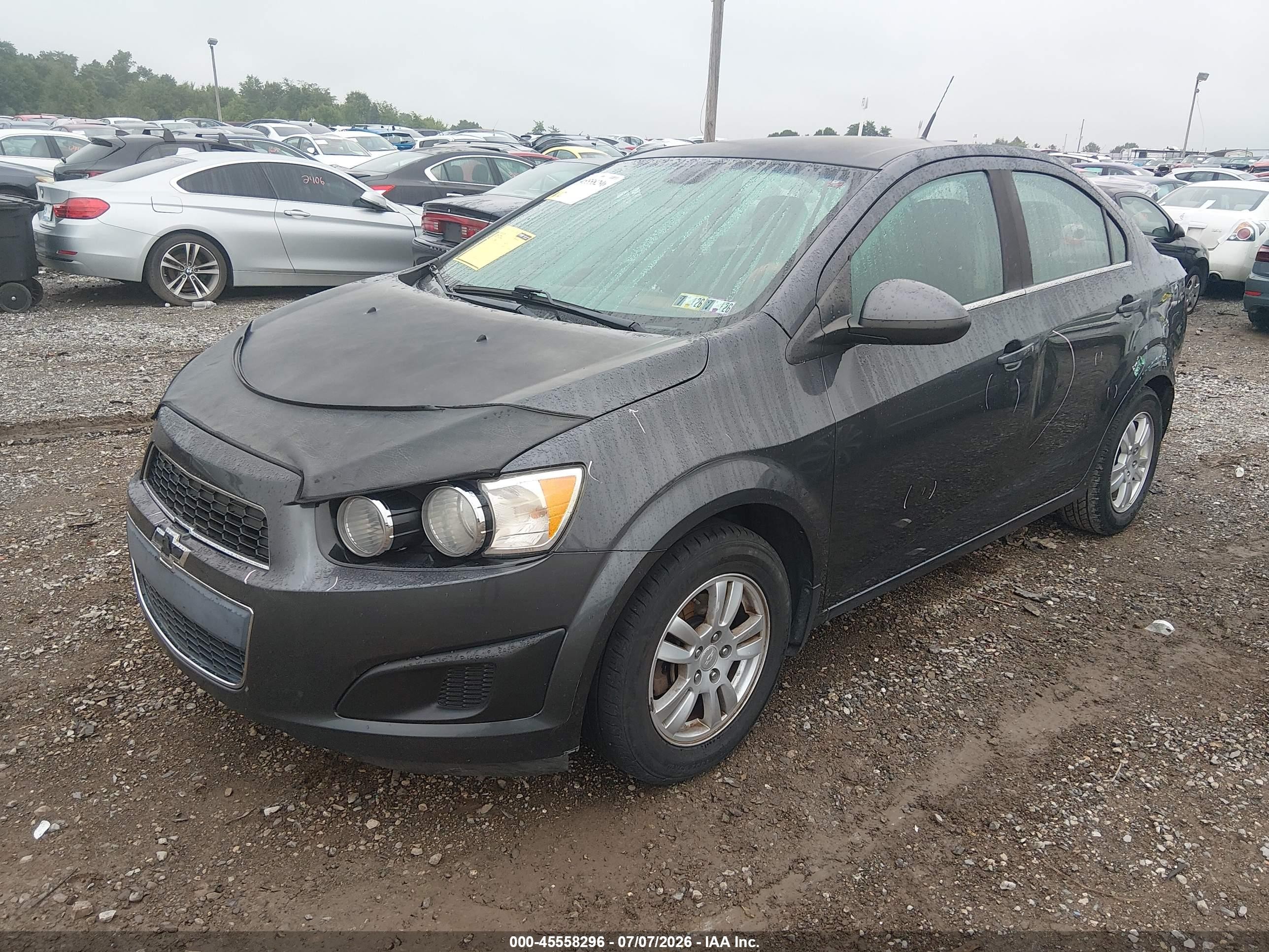 2013 Chevrolet Sonic Lt Auto Blue vin: 1G1JC5SH9D4169324