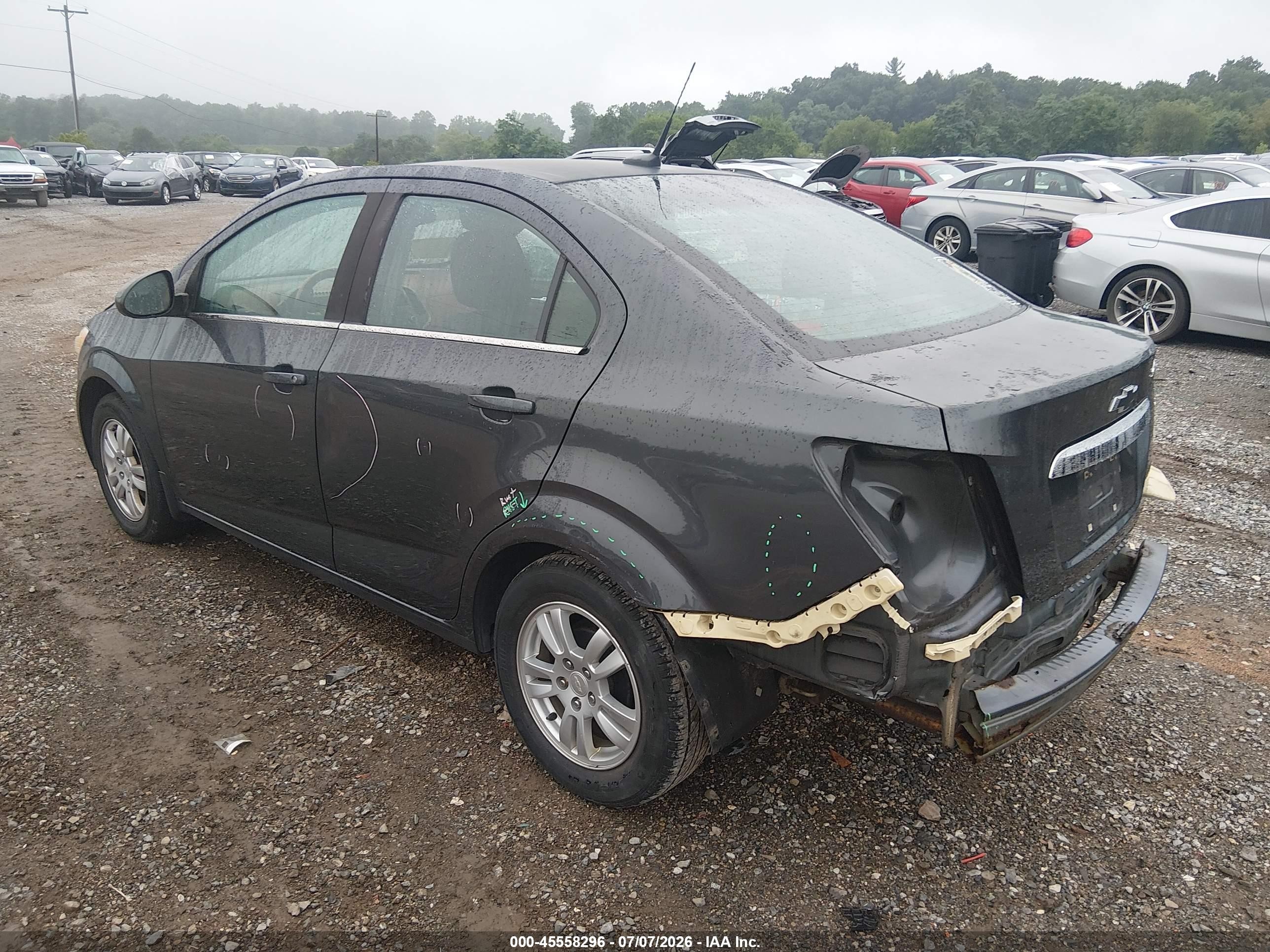 2013 Chevrolet Sonic Lt Auto Blue vin: 1G1JC5SH9D4169324