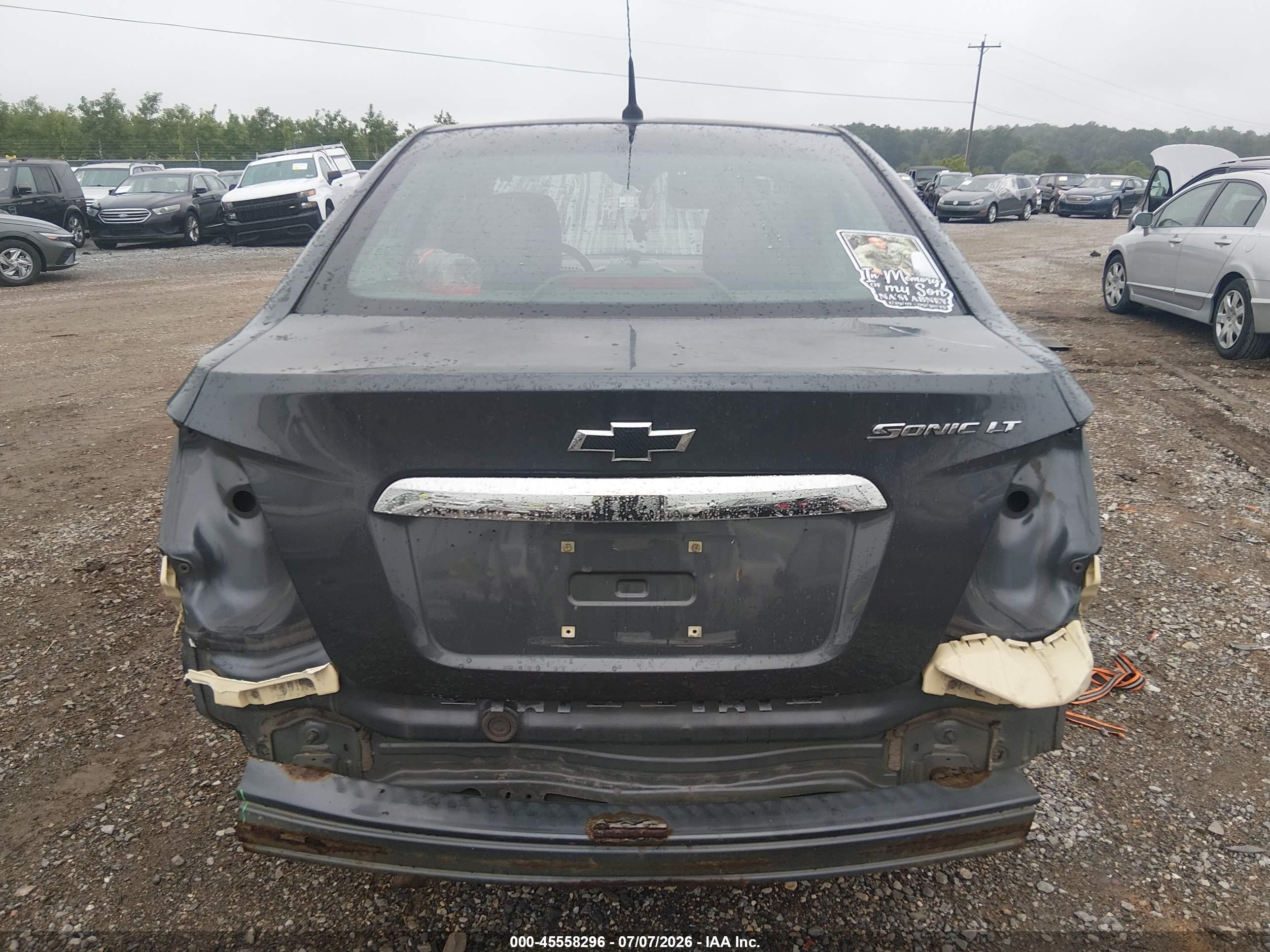 2013 Chevrolet Sonic Lt Auto Blue vin: 1G1JC5SH9D4169324