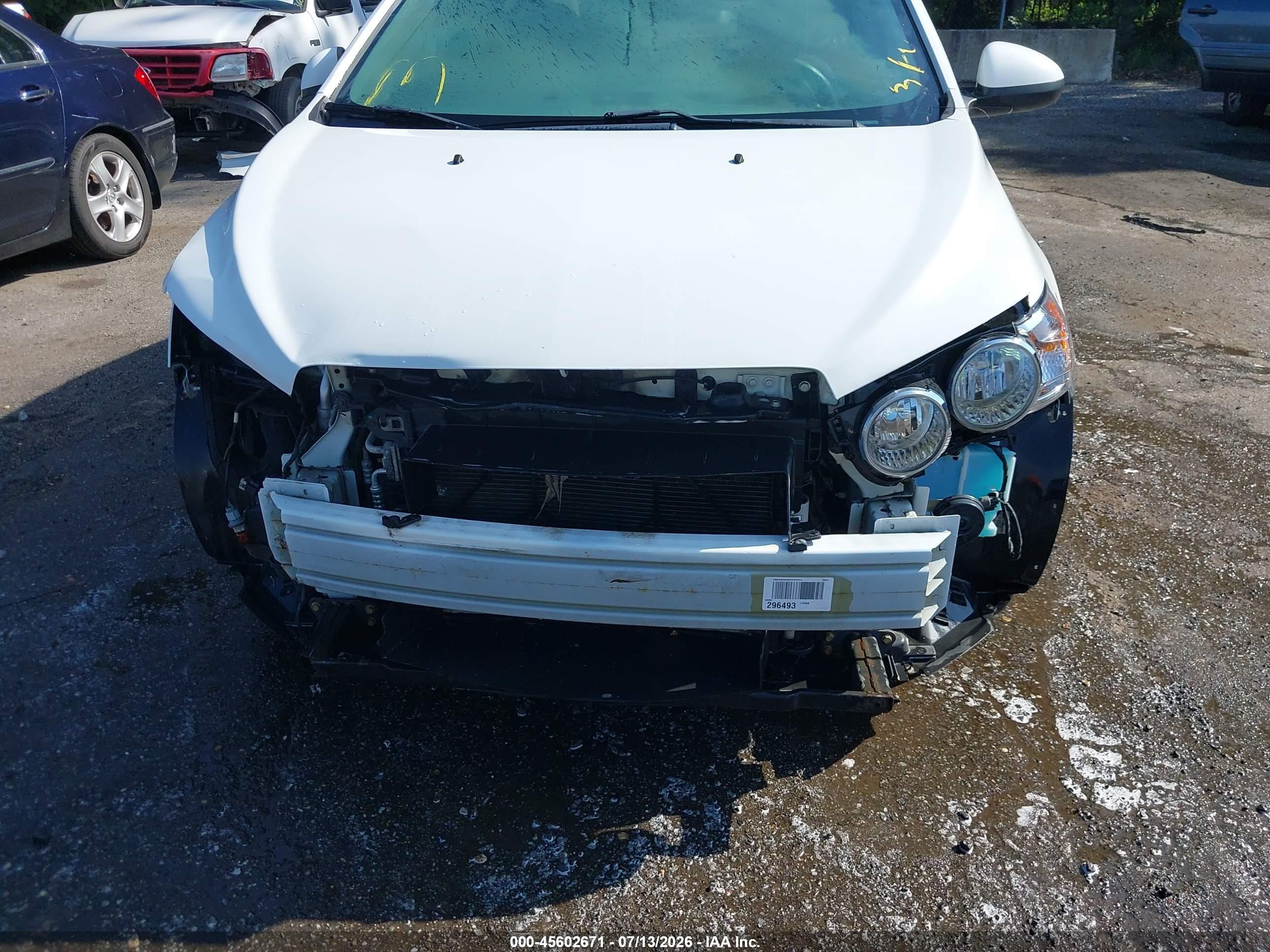 2014 Chevrolet Sonic Lt Auto Белый vin: 1G1JC5SH9E4103003