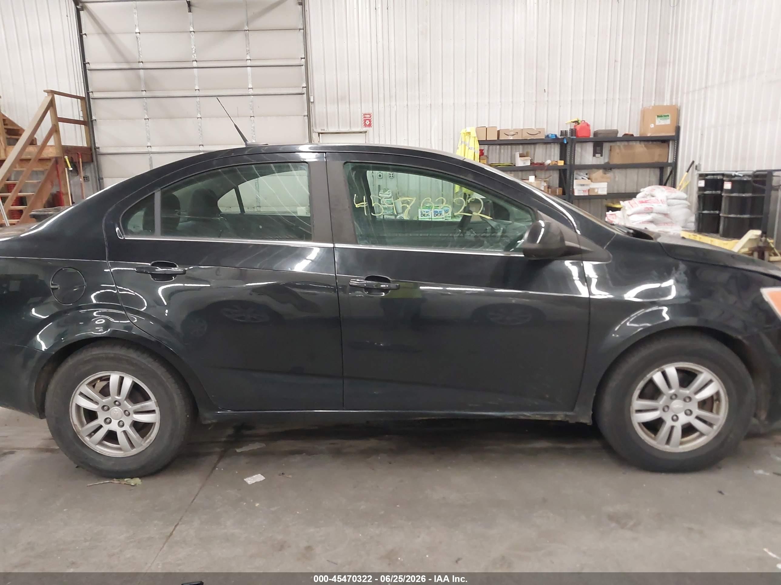 2014 Chevrolet Sonic Lt Auto Black vin: 1G1JC5SH9E4112560