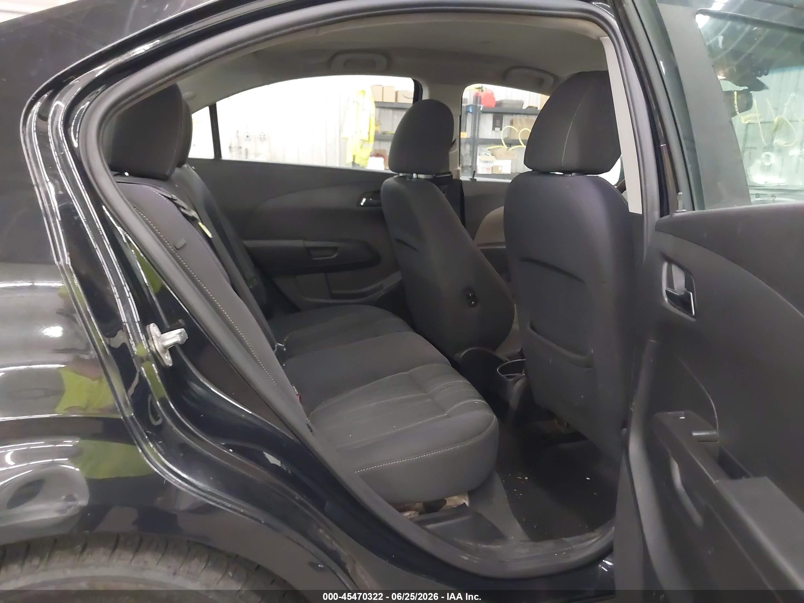 2014 Chevrolet Sonic Lt Auto Black vin: 1G1JC5SH9E4112560