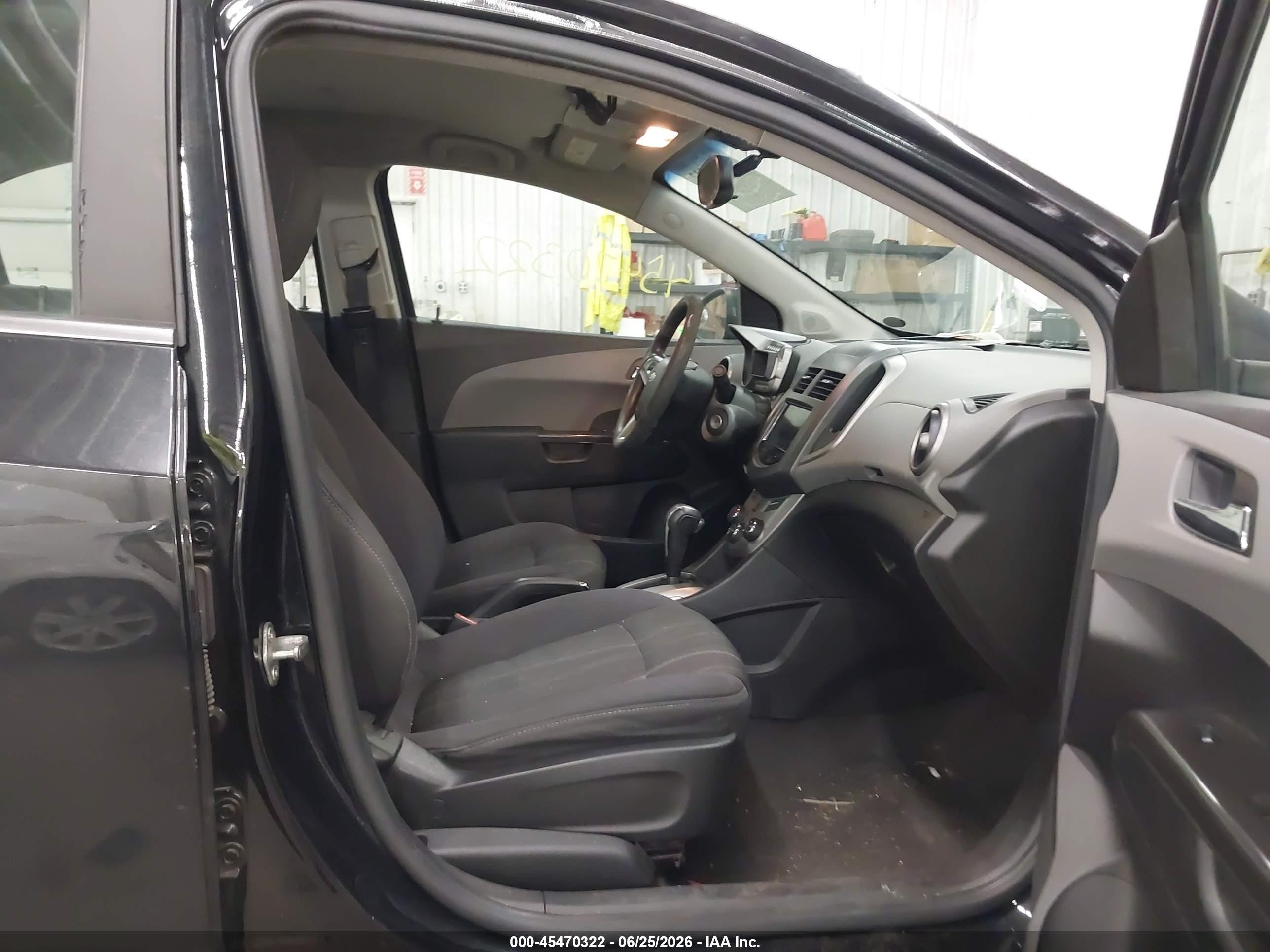 2014 Chevrolet Sonic Lt Auto Black vin: 1G1JC5SH9E4112560